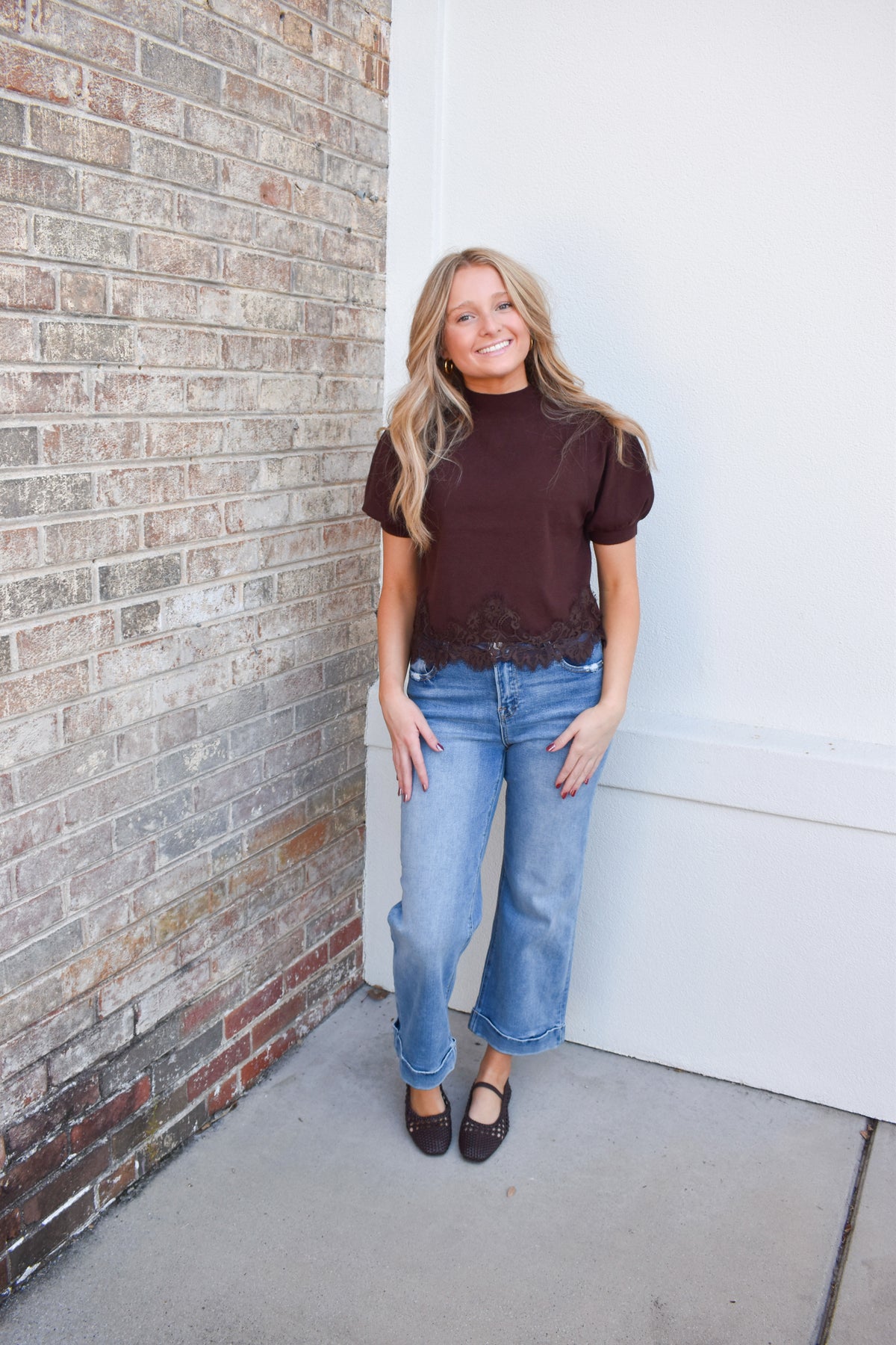 Cocoa Lace top