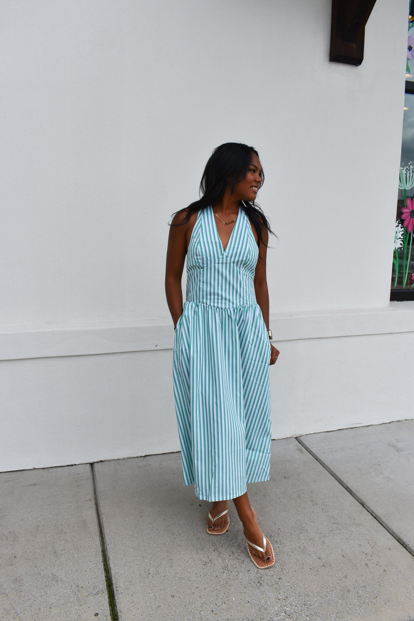Sutton Halter Midi Dress