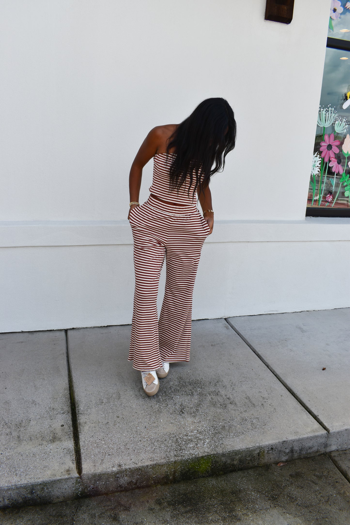 Striped Tube Top Set
