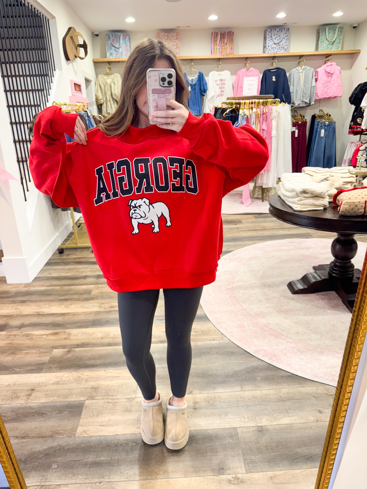 GEORGIA Reversible Mascot Mockneck