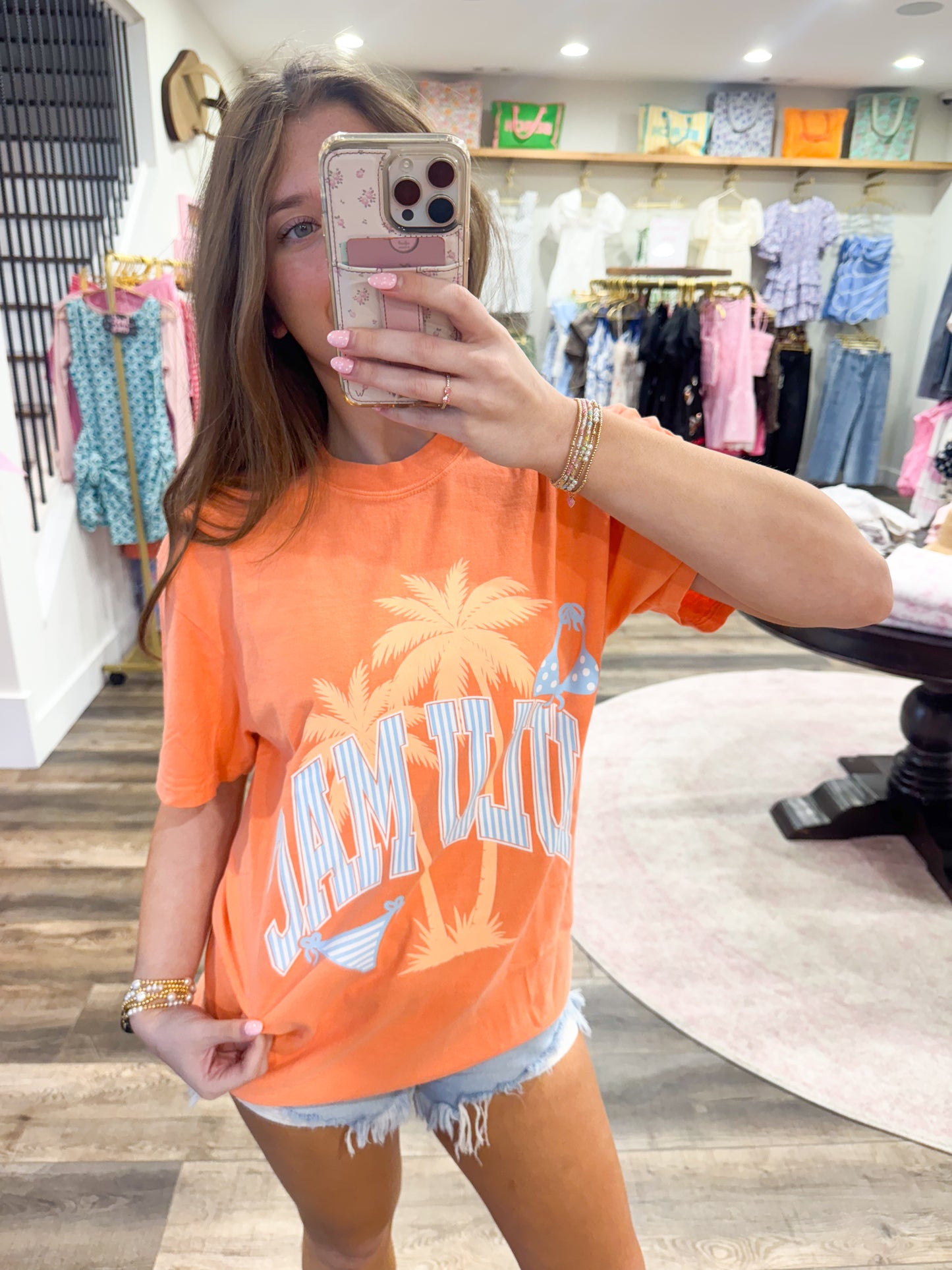 Lulu Mac Bikini Adult Melon Comfort Colors Tee