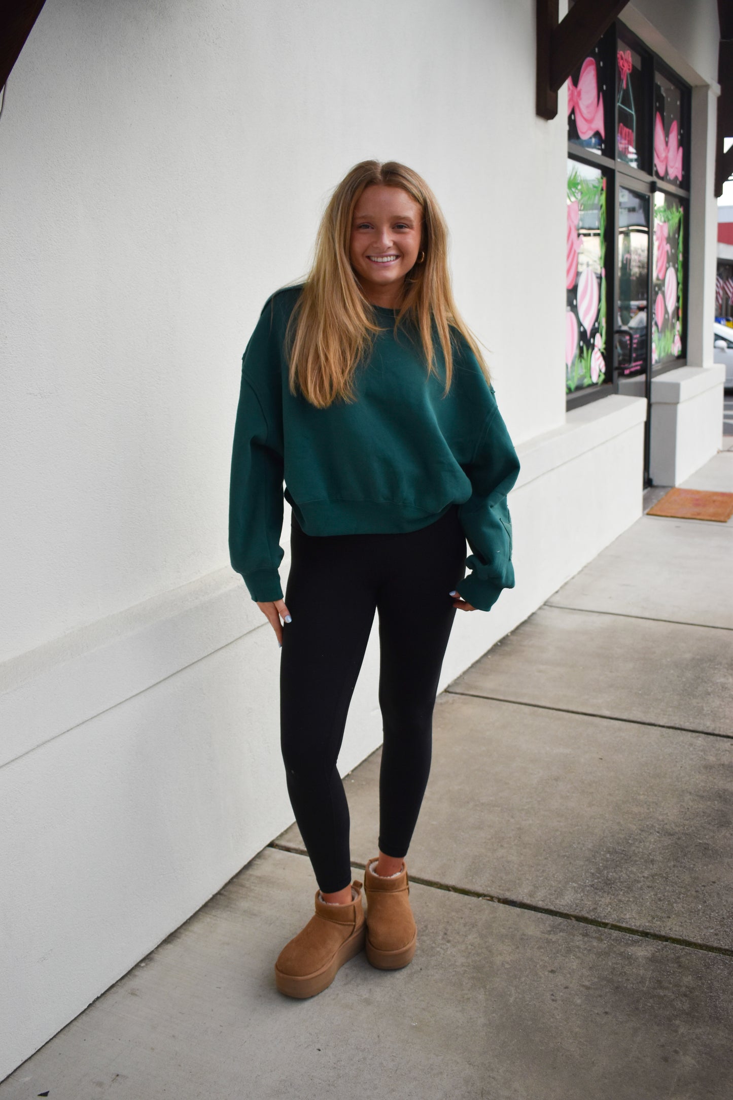 Green Star Patch Sweatshirt