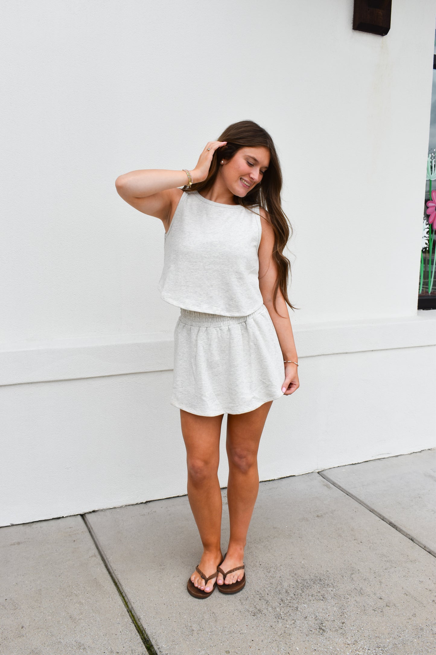 Kailee Terry Knit Skort Set