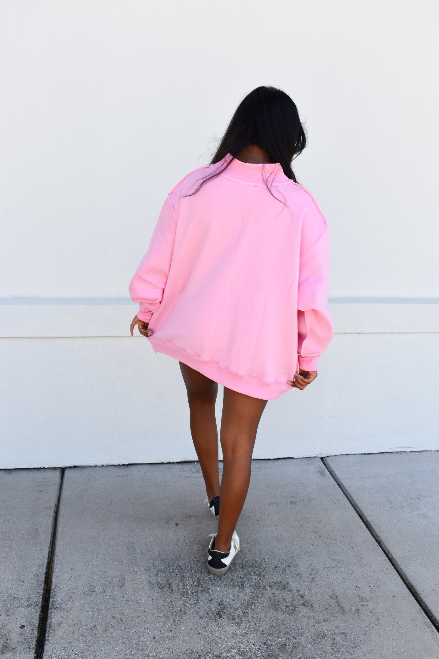 "FAITH" Embroidered Mock Neck