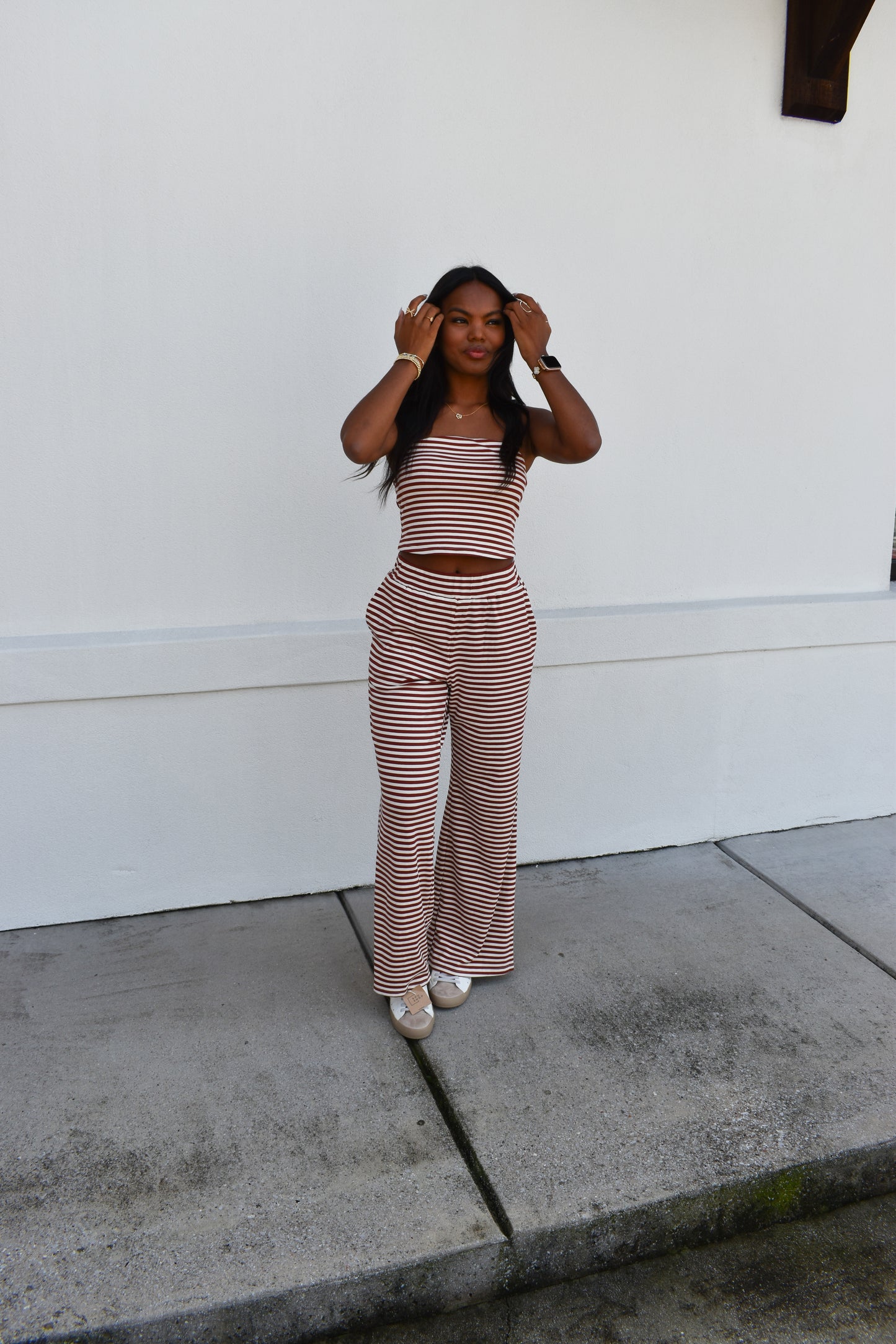 Striped Tube Top Set