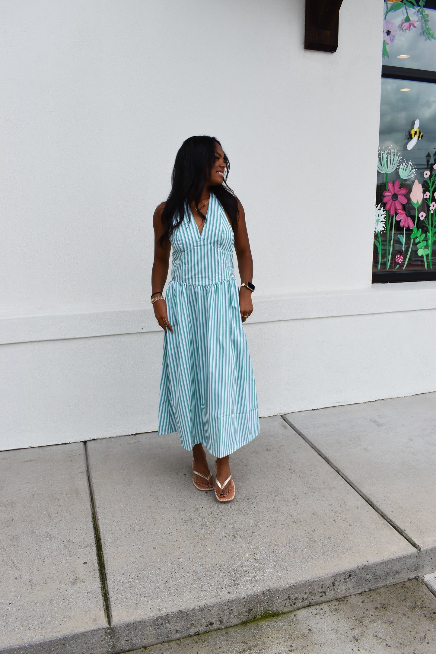Sutton Halter Midi Dress