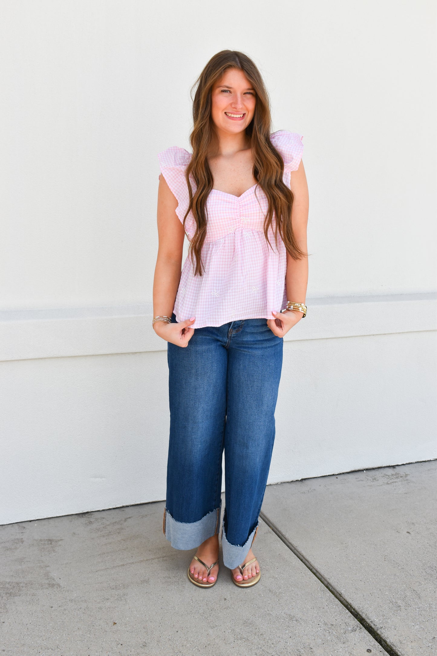 Blushing Bows Top