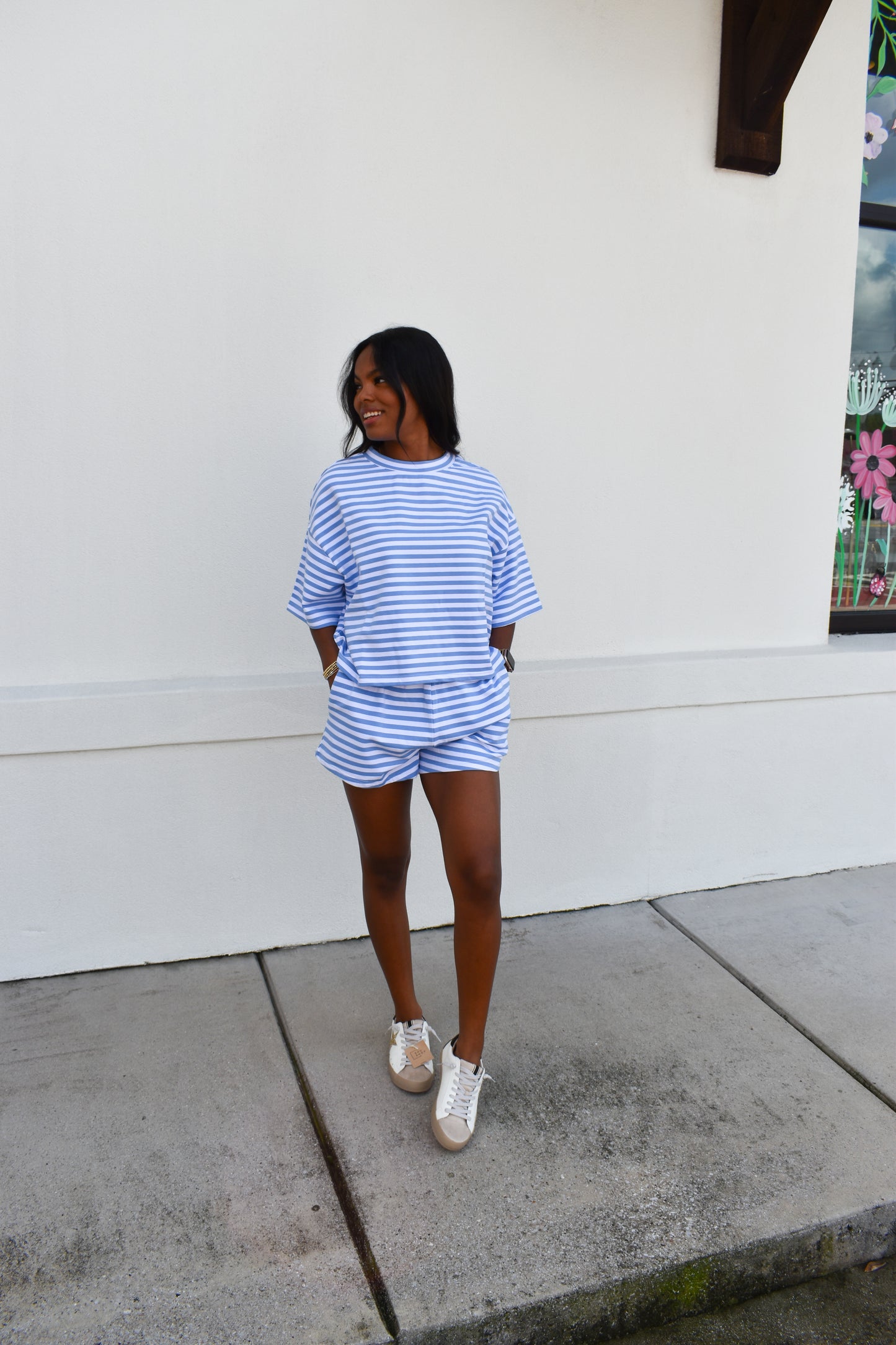 Striped Oversized Boxy Tee