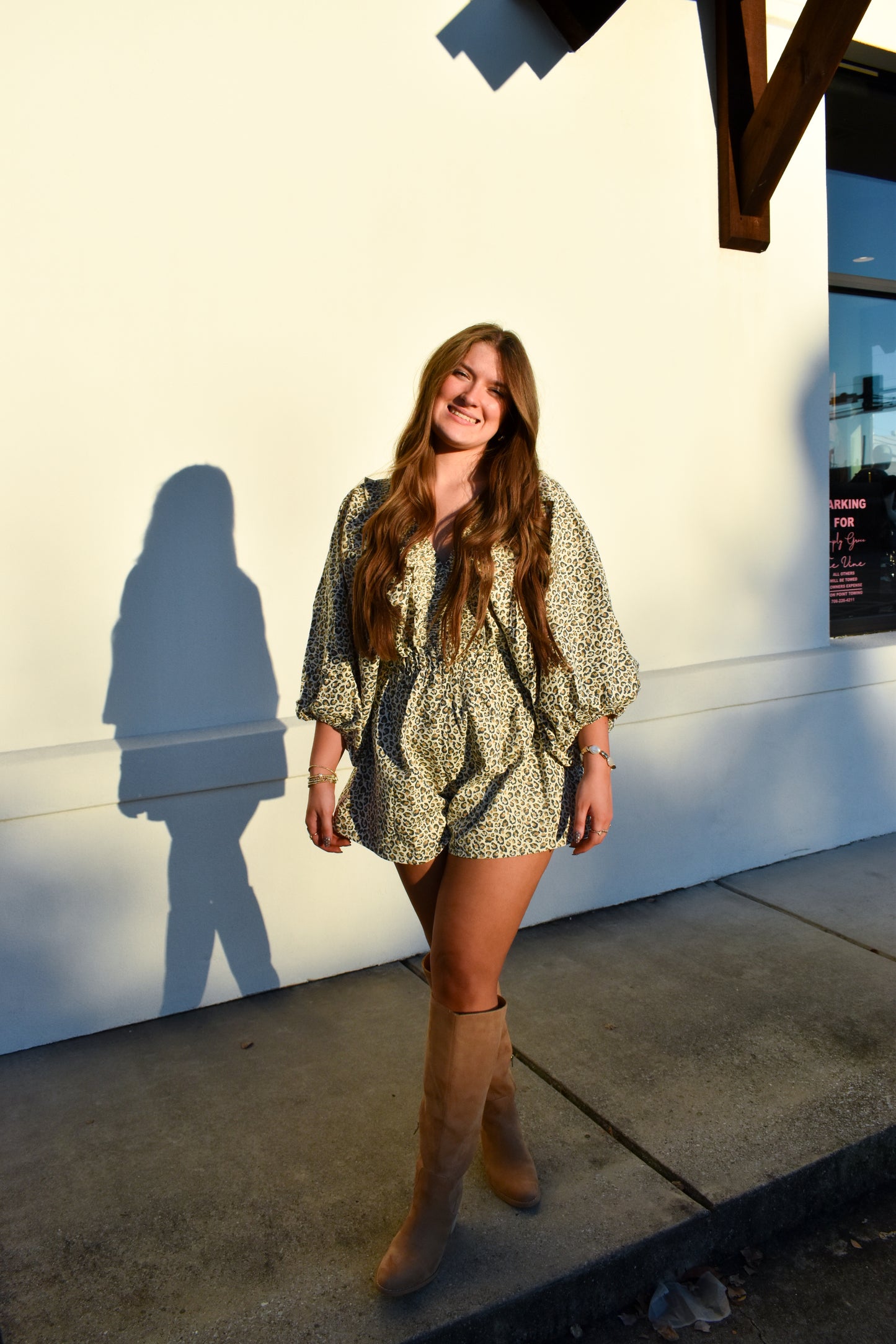 Leopard V-Neck Romper