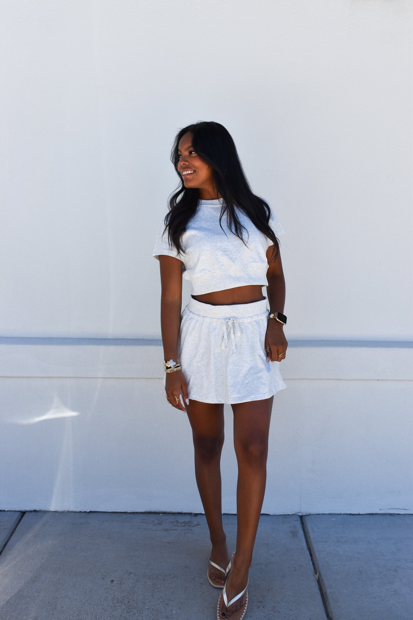 Two Piece Skort Set Casual Fit