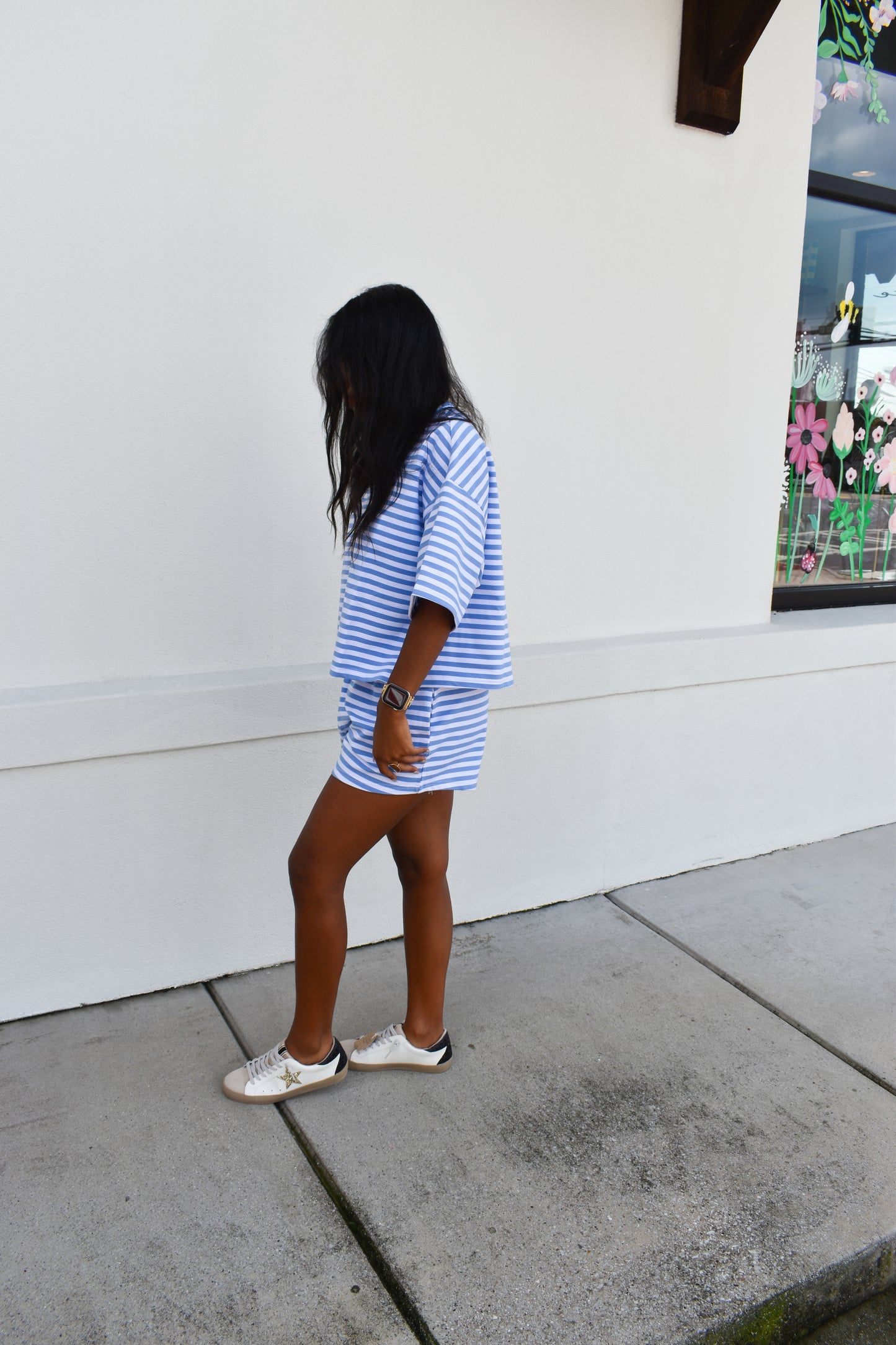 Striped Oversized Boxy Tee
