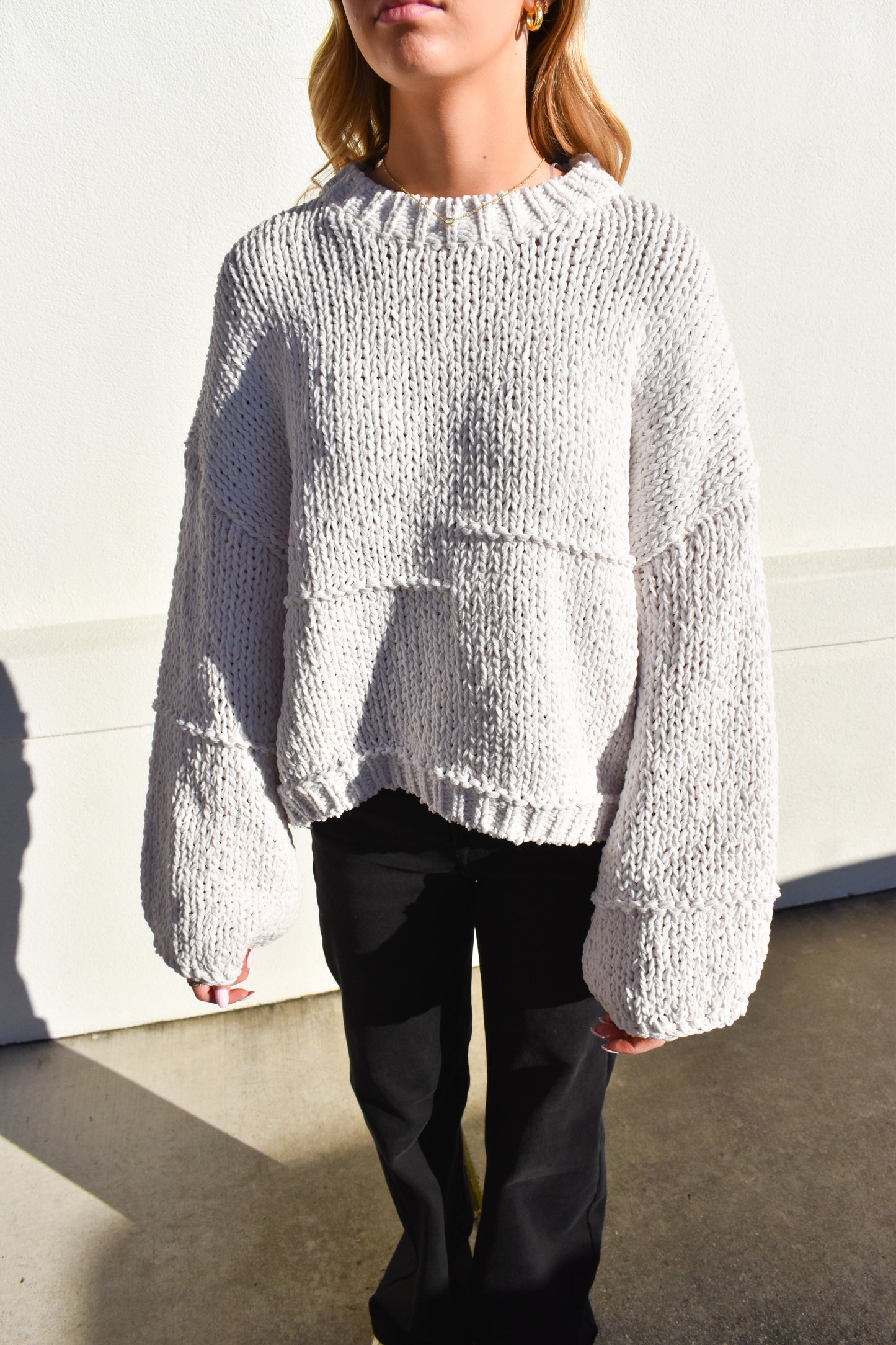 Oversized Cable Knit Sweater
