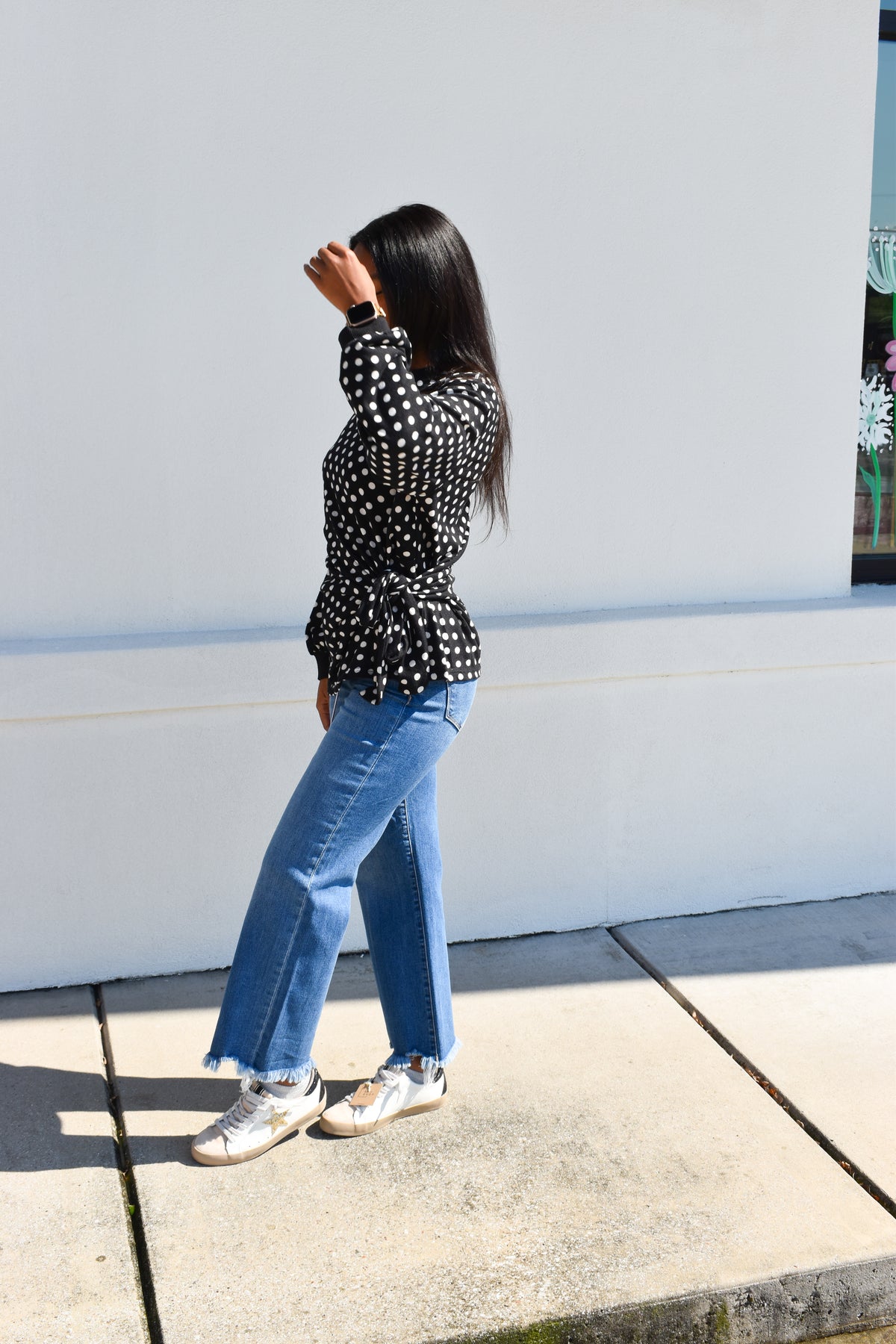 Polka Dot Tie Top