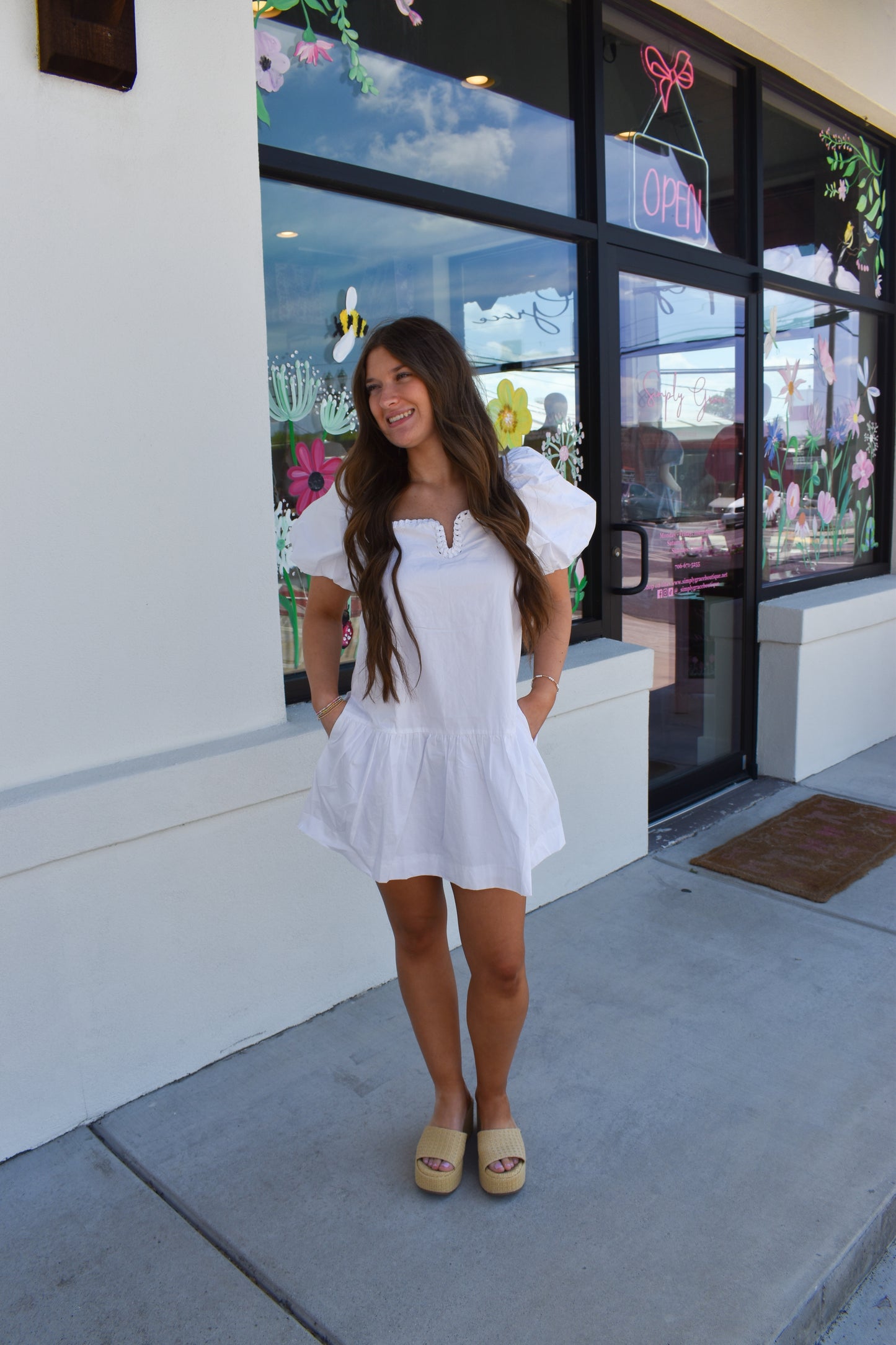 Drop Waist Mini Dress