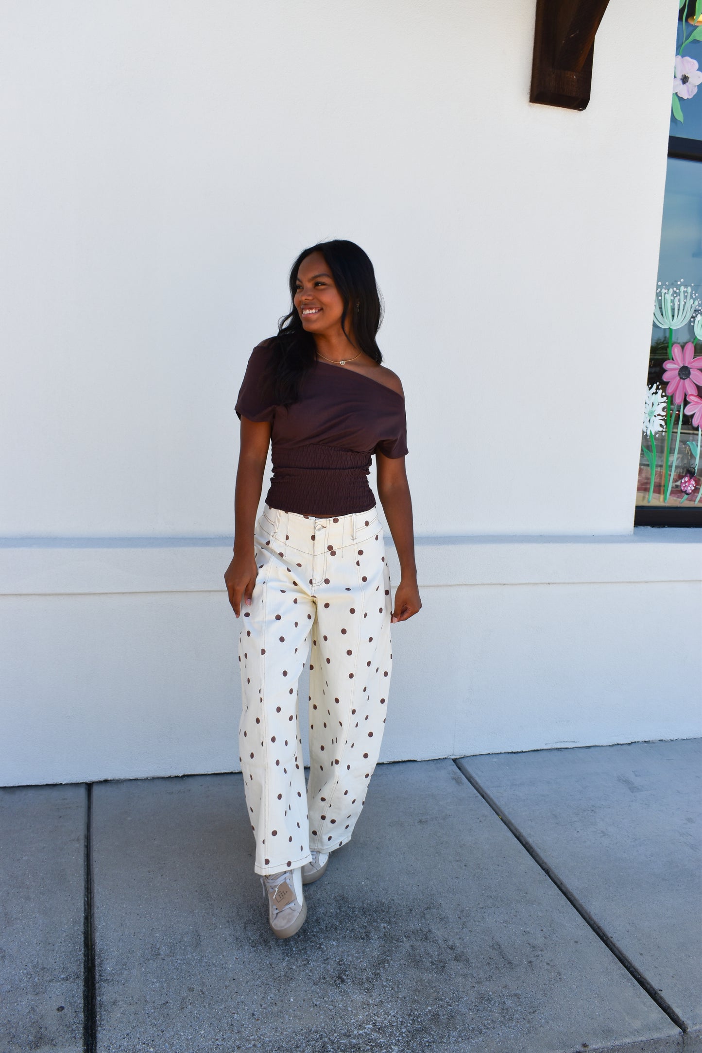 Janey Off Shoulder Smocked Top