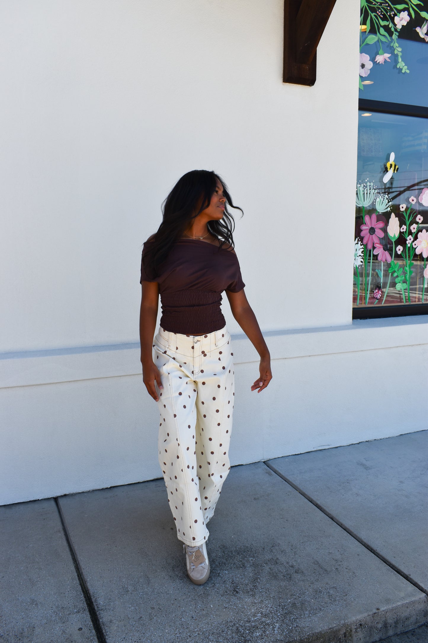Janey Off Shoulder Smocked Top