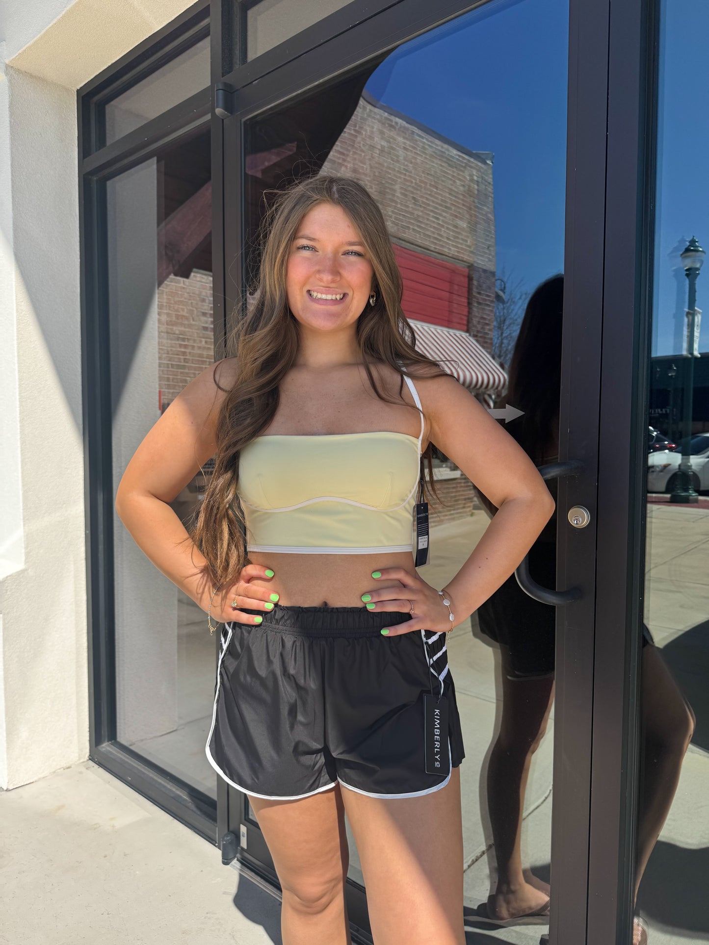Sculpting Bra Tank: Lemon