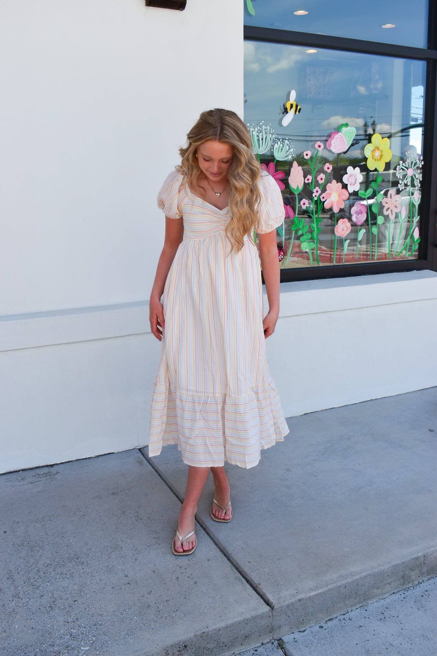 Dreamy Pastel Stripe Dress