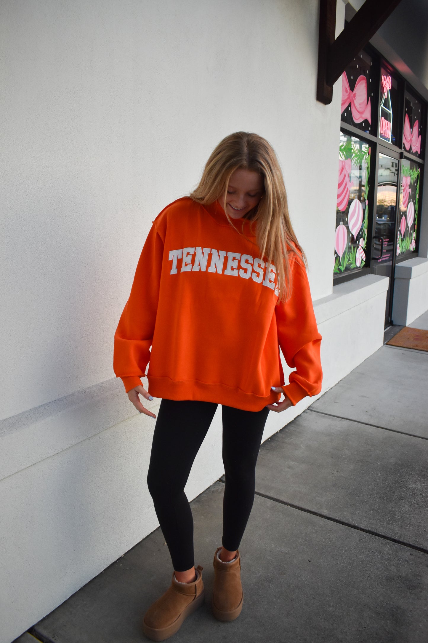 Tennessee Embroidered Mock Neck