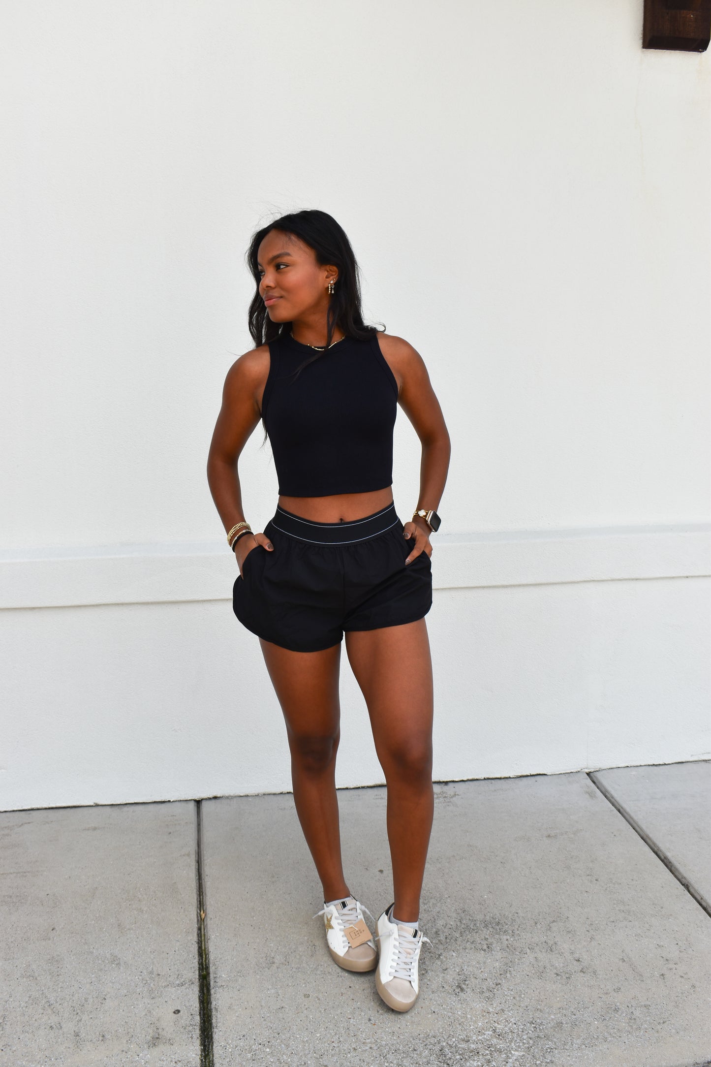 Lightweight Shorts with Elastic Waistband