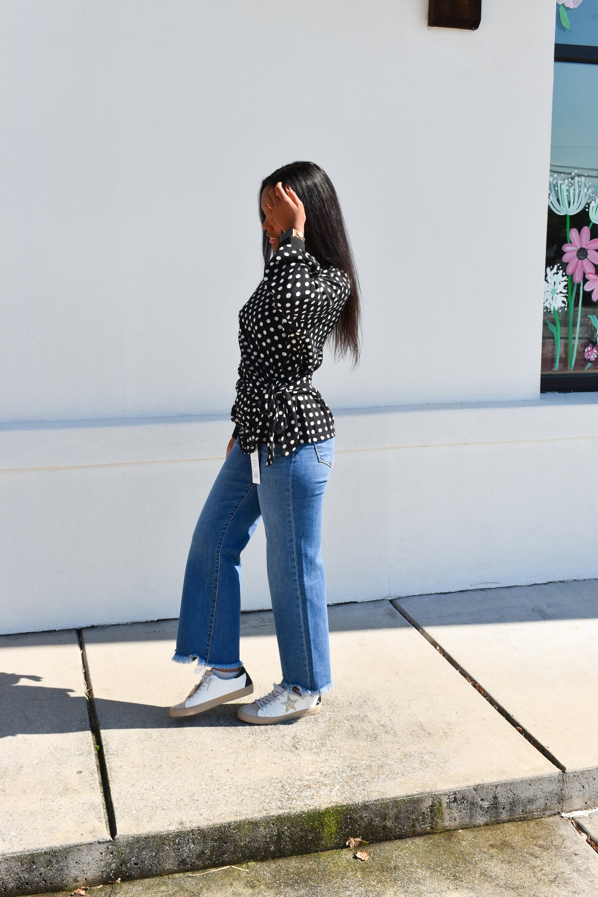 Polka Dot Tie Top