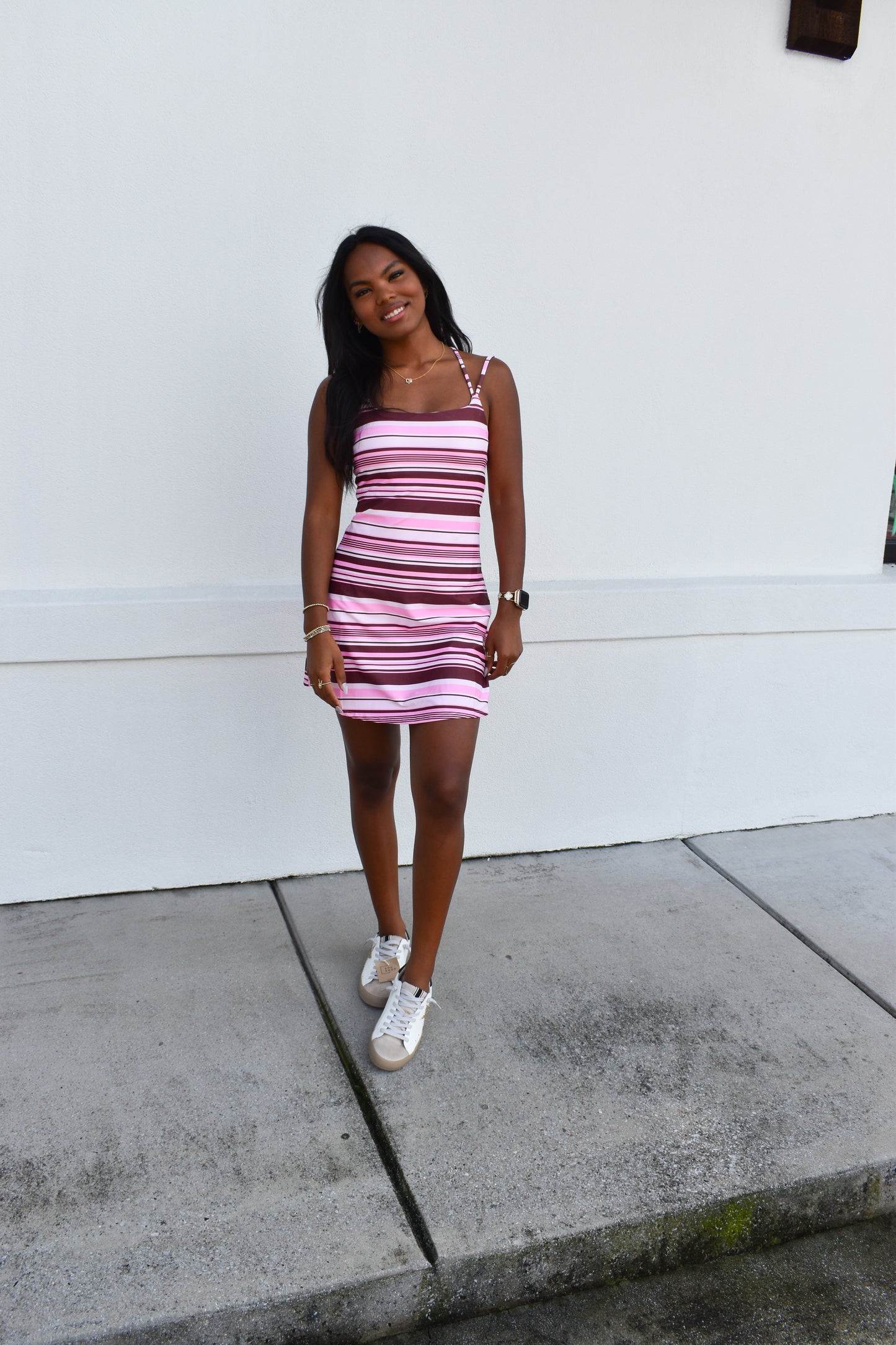 Lillian Stripe Athletic Dress