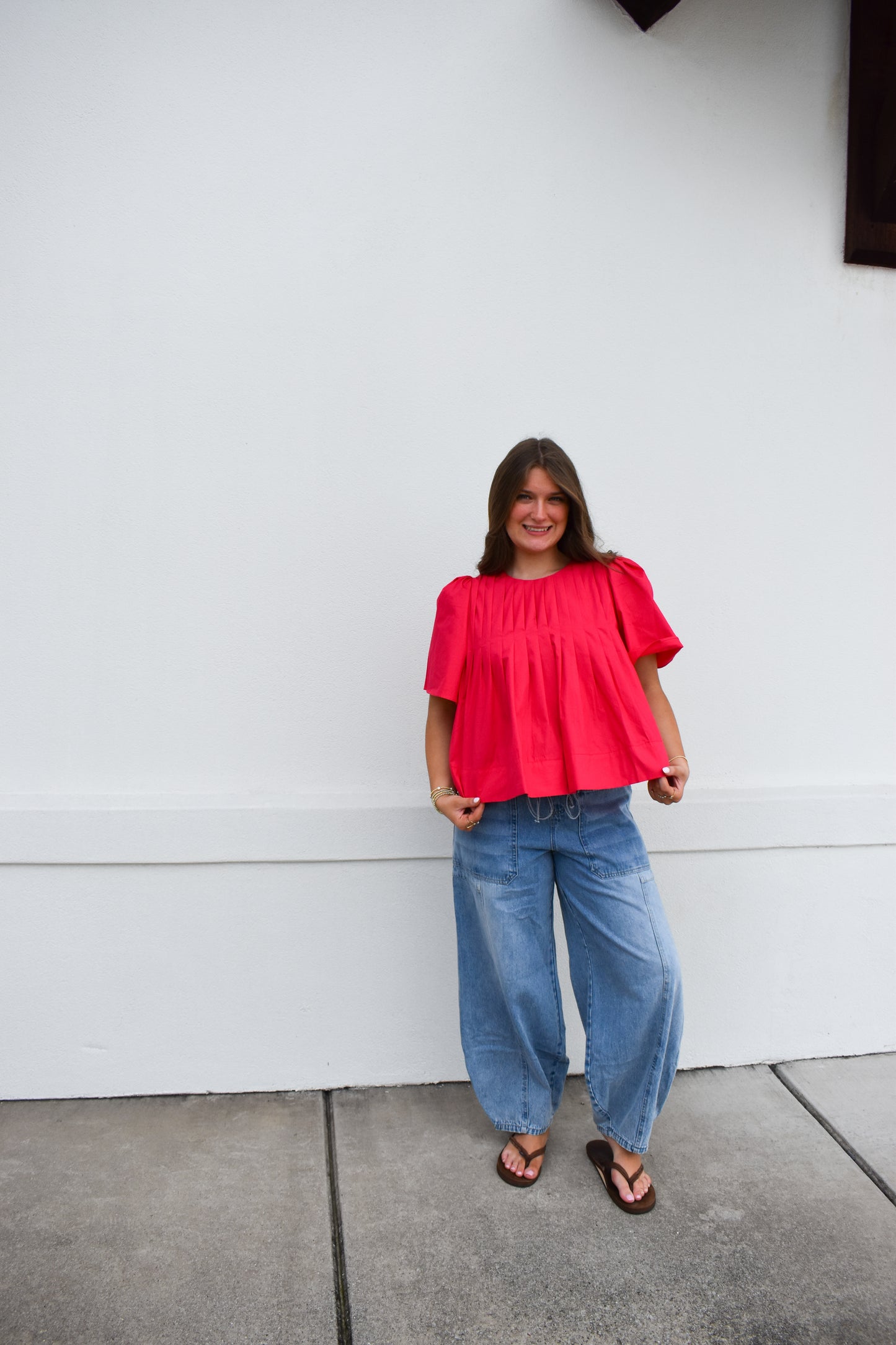 Kelly Pleated Top