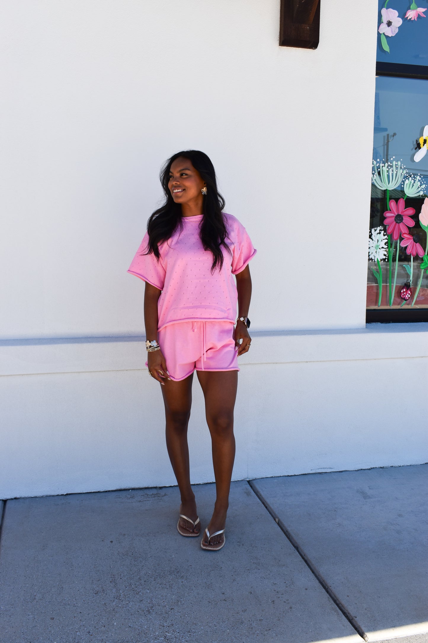 Pink Pointelle Set