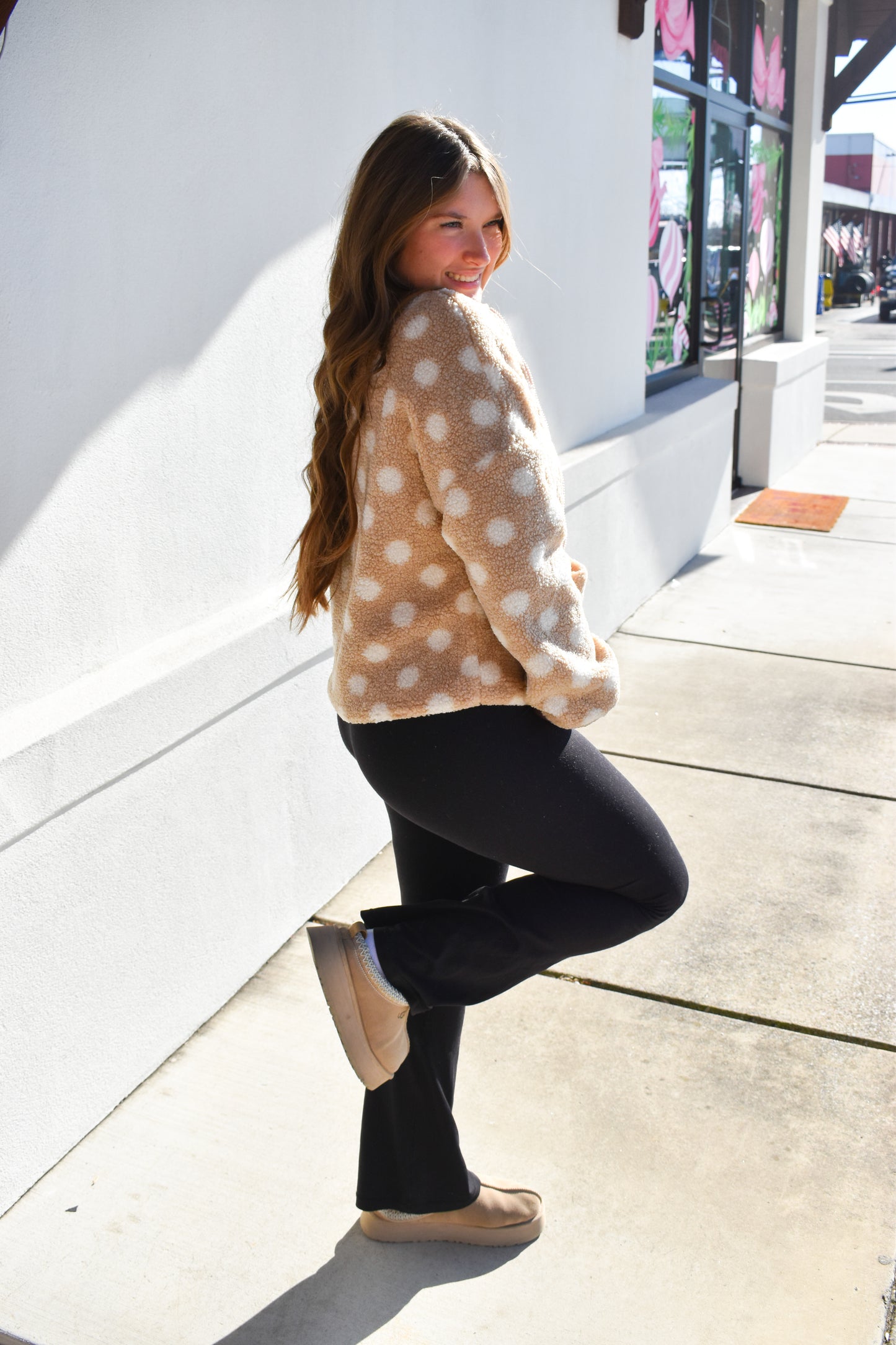 Tan Polka Dot Jacket
