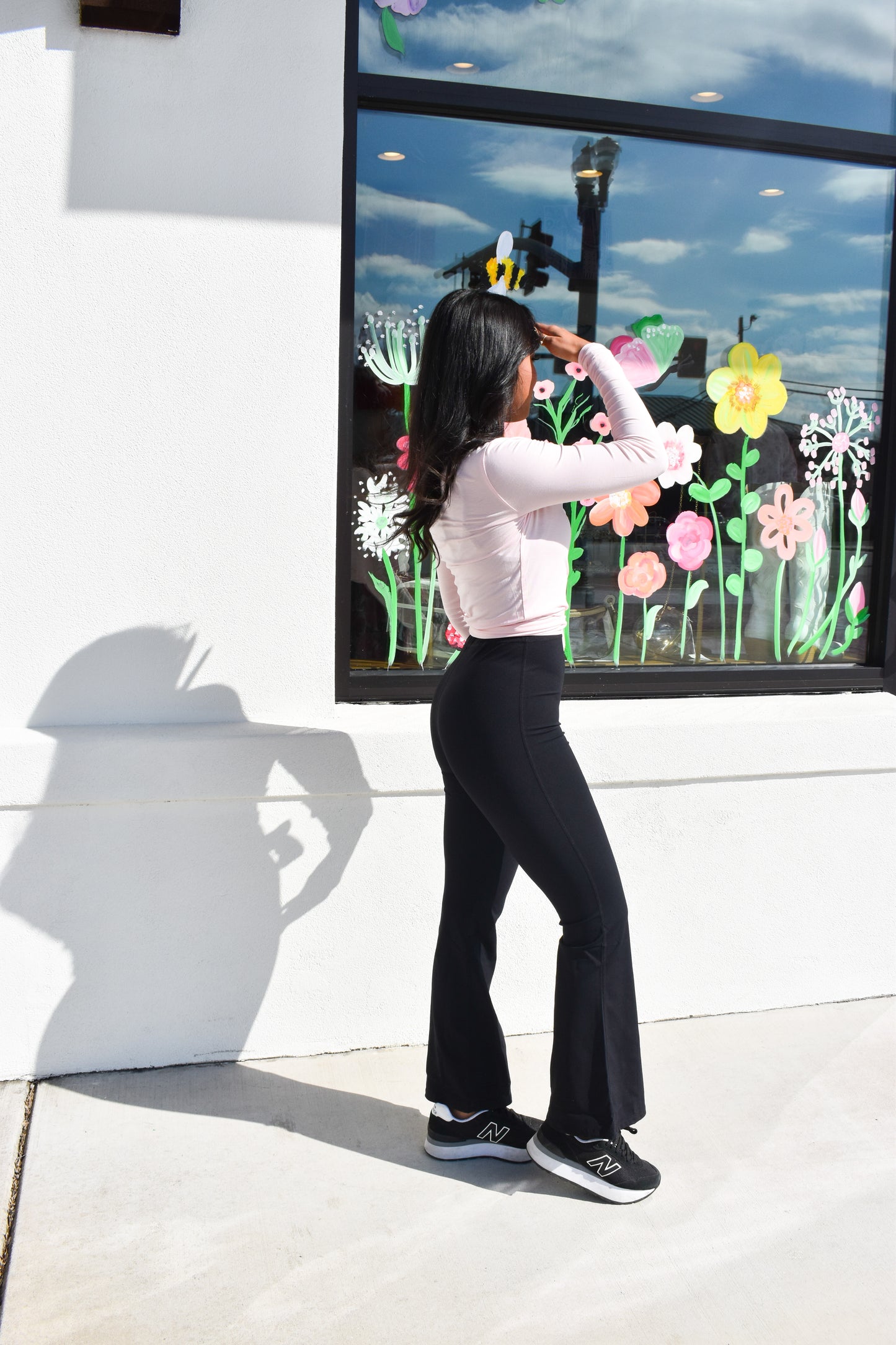 Long Sleeve V Neck Wrap Top