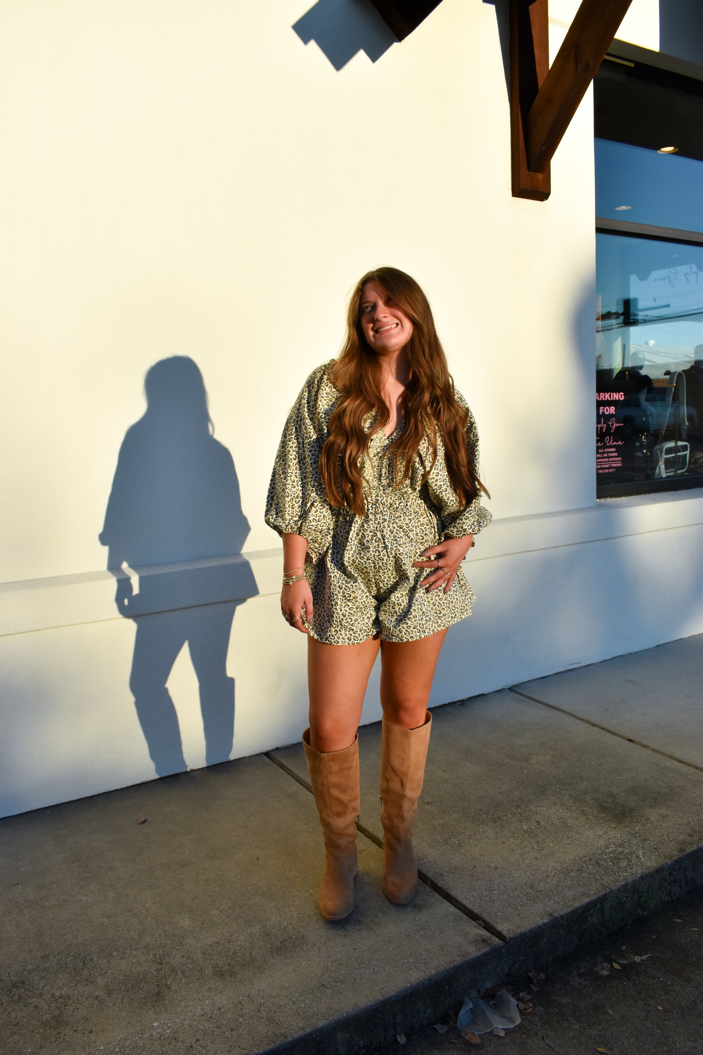 Leopard V-Neck Romper