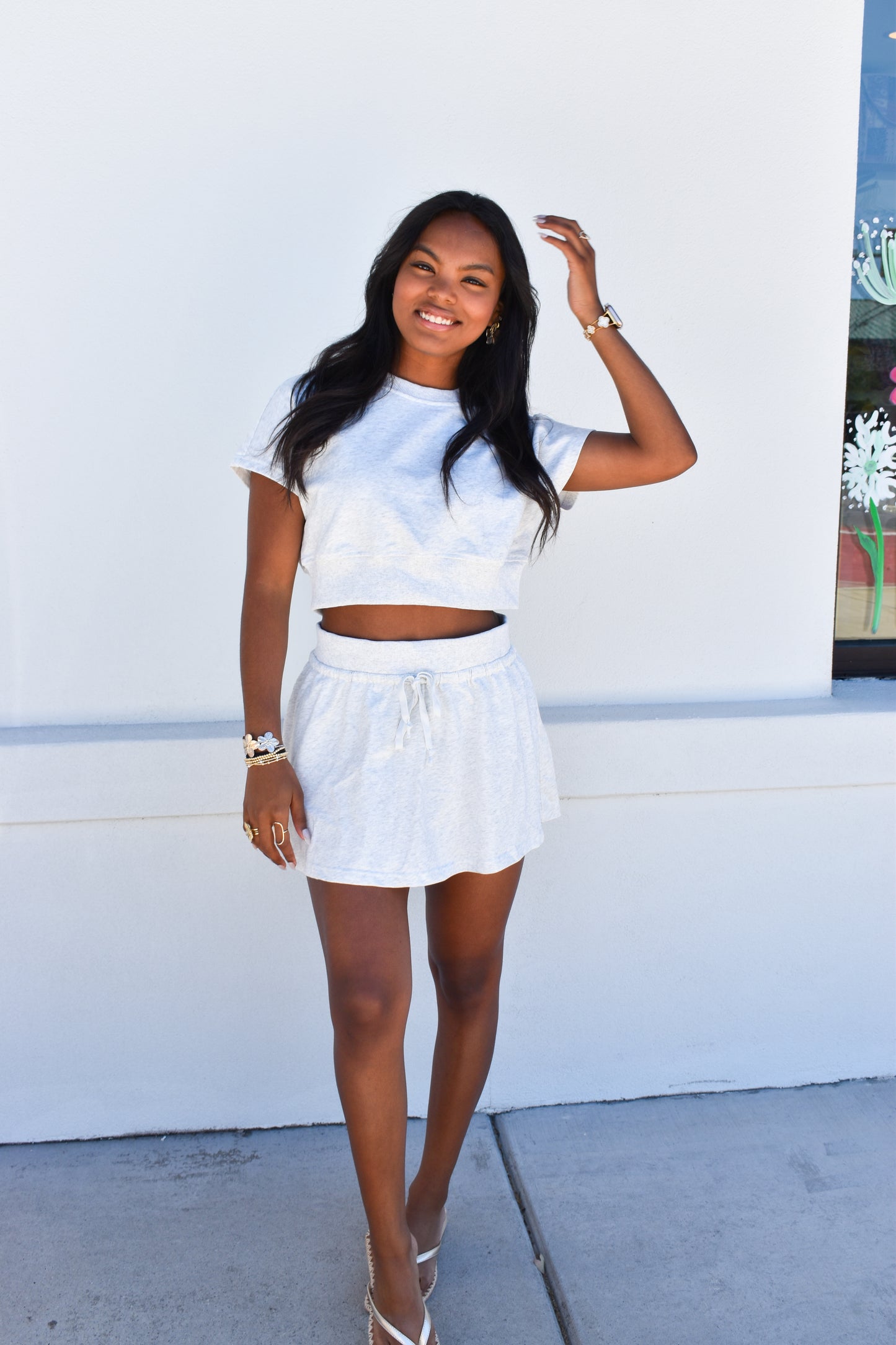 Two Piece Skort Set Casual Fit