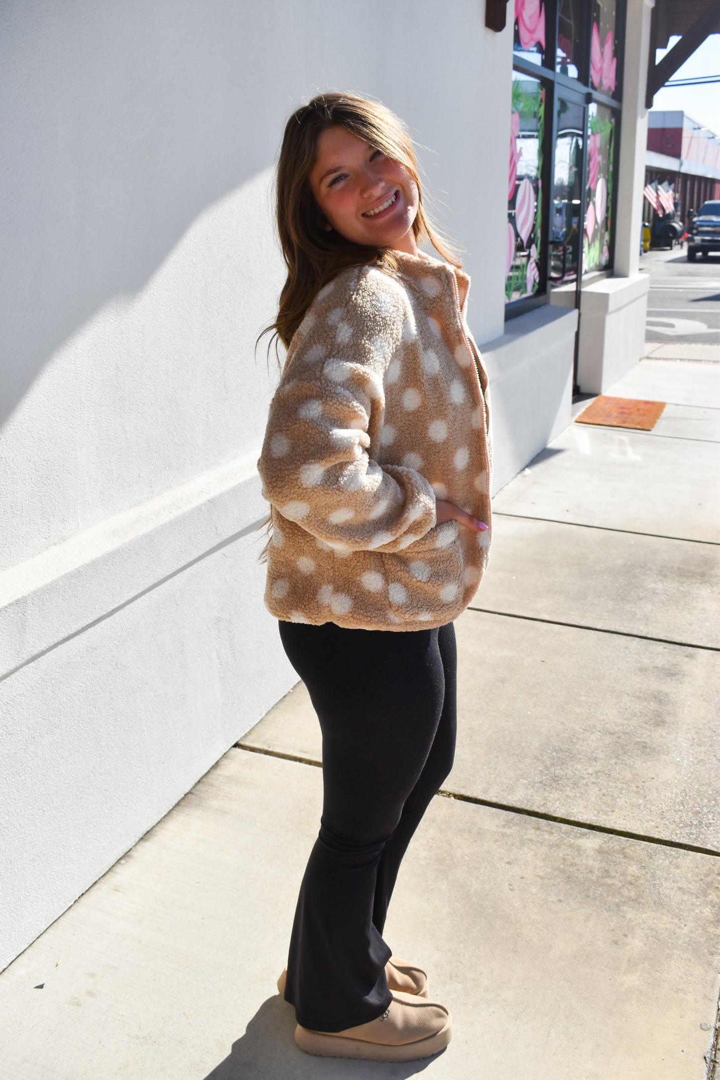 Tan Polka Dot Jacket