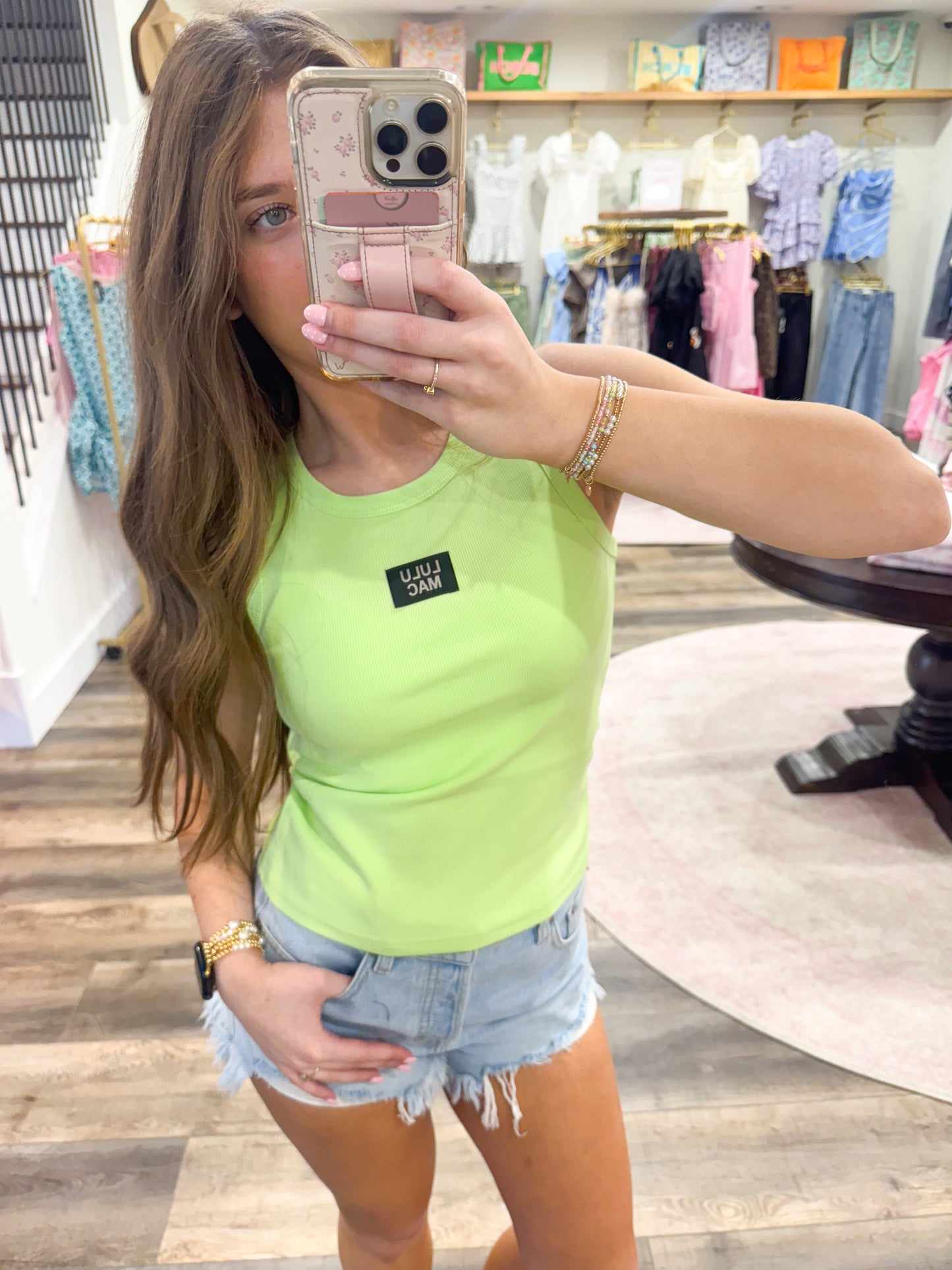 Lulu Mac Tank Top: Pistachio
