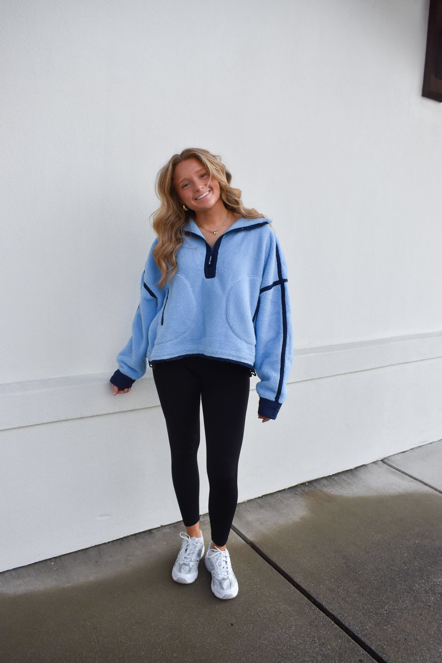 Peri Blue Zip up Fleece