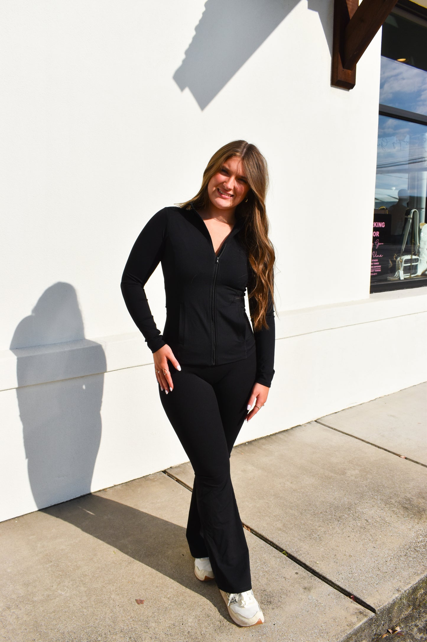 High Waist Crossover Flare Legging