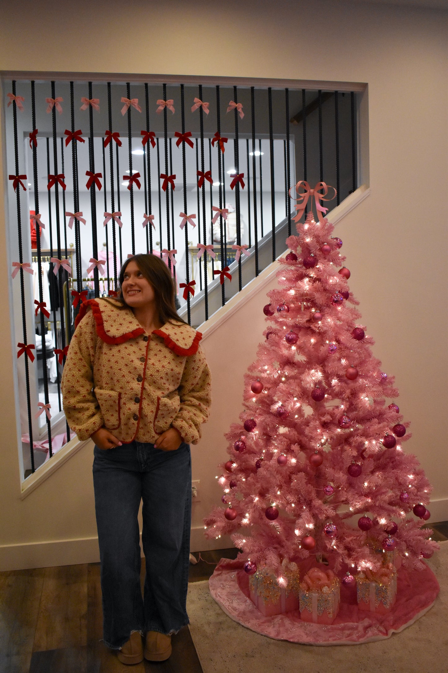 Red Heart Sherpa Jacket