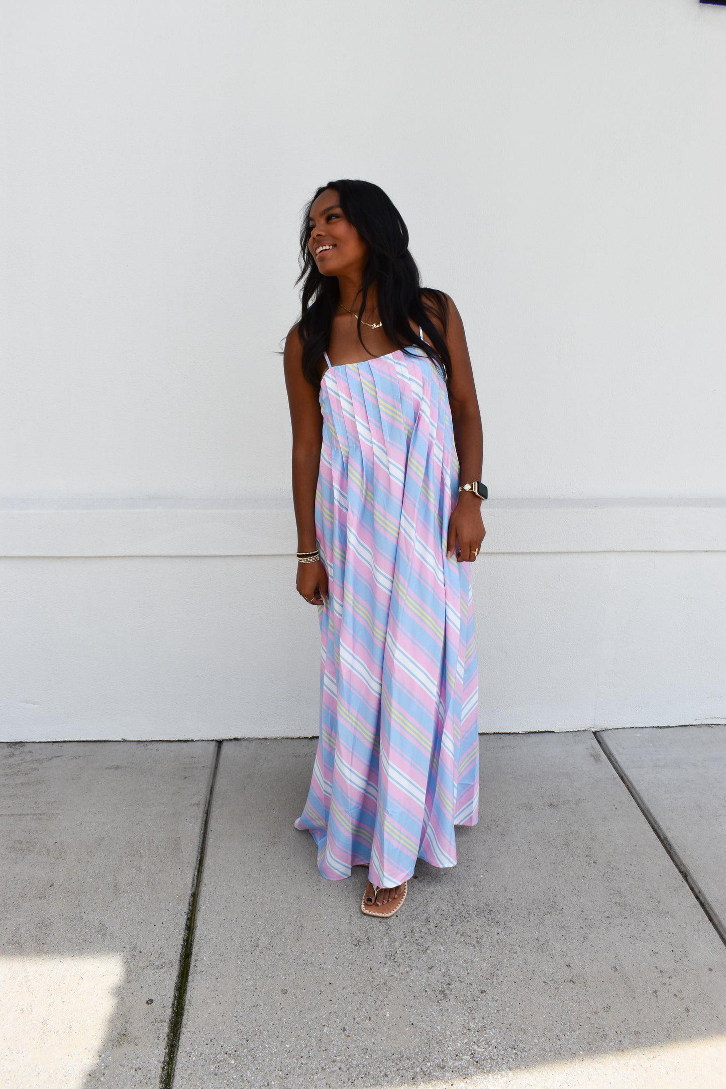 Seaside Stripe Maxi Dress
