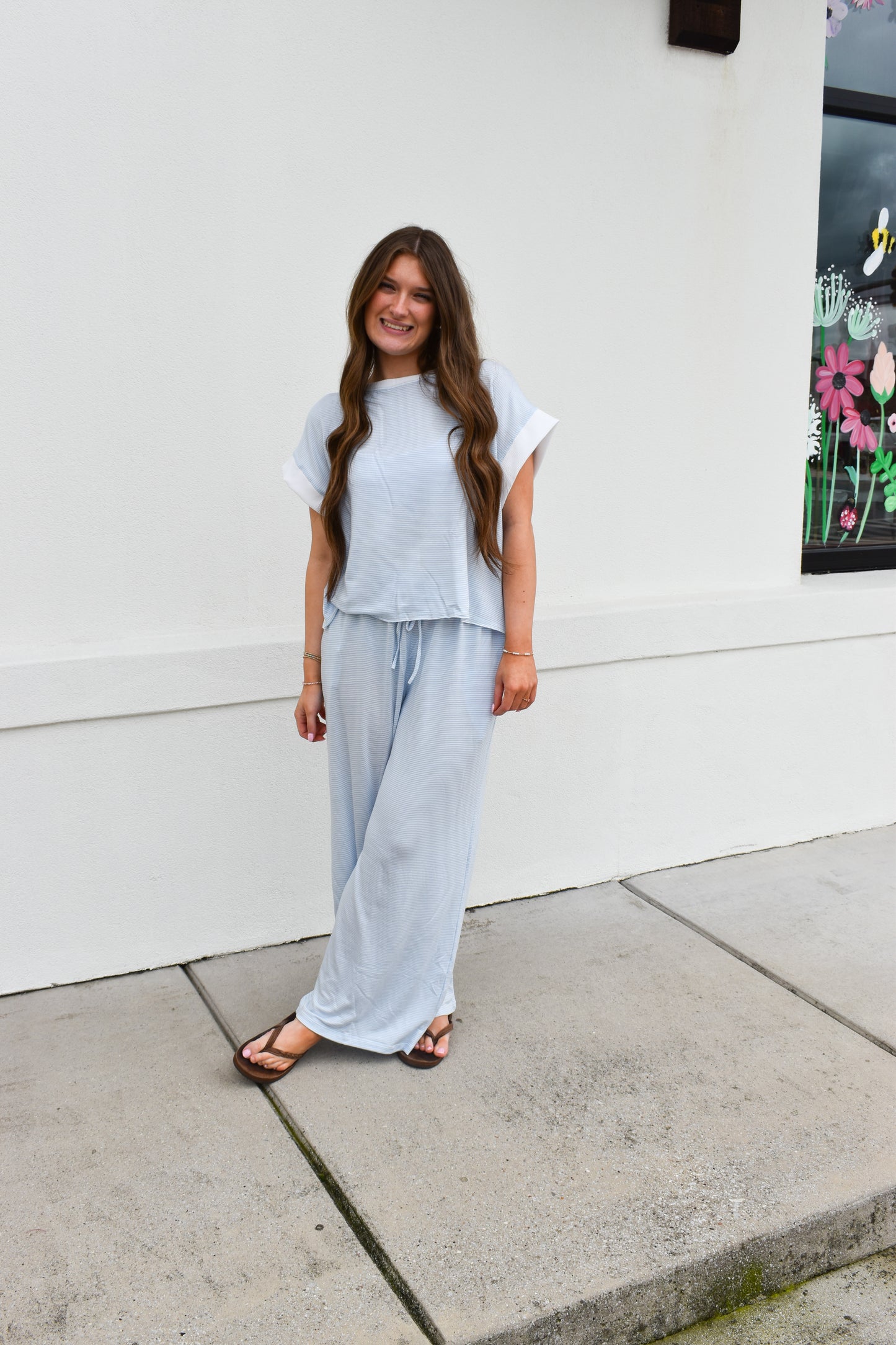 Striped Drawstring Lounge Pants