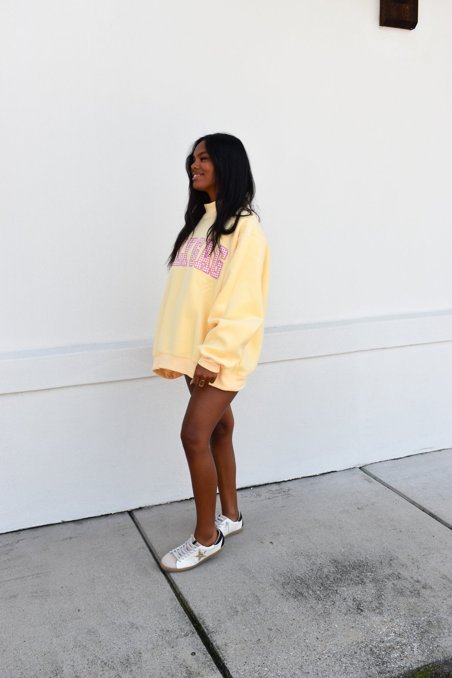 'DILLY DALLY & LOLLY GAG' Reversible Mockneck