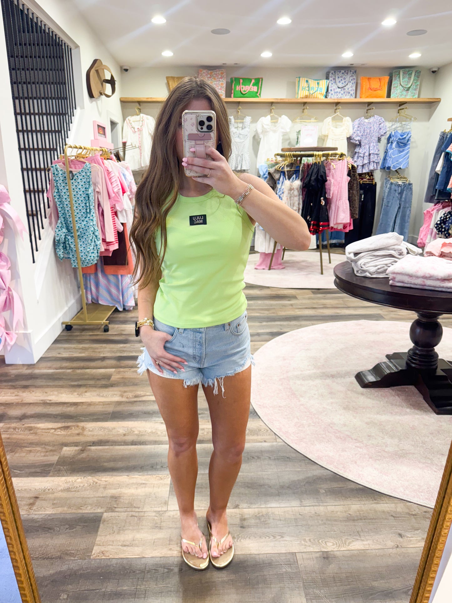 Lulu Mac Tank Top: Pistachio