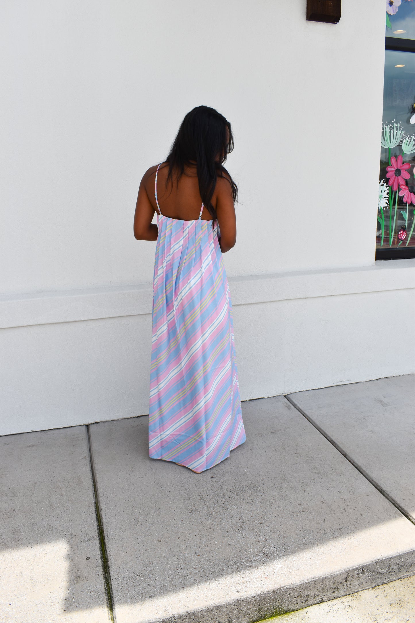 Seaside Stripe Maxi Dress
