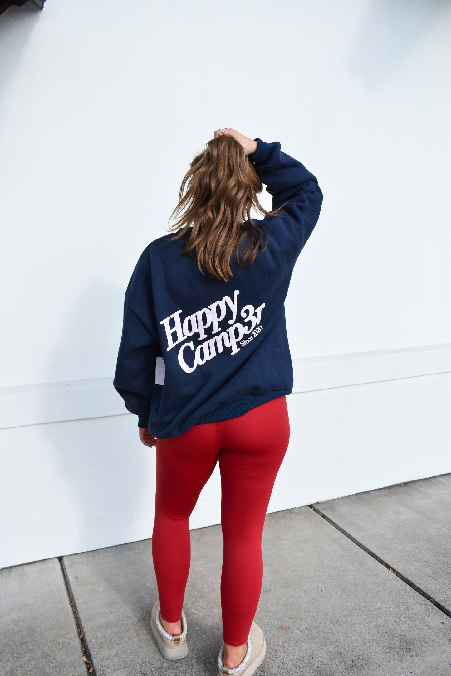 Happy Camp3r DND Navy Crewneck