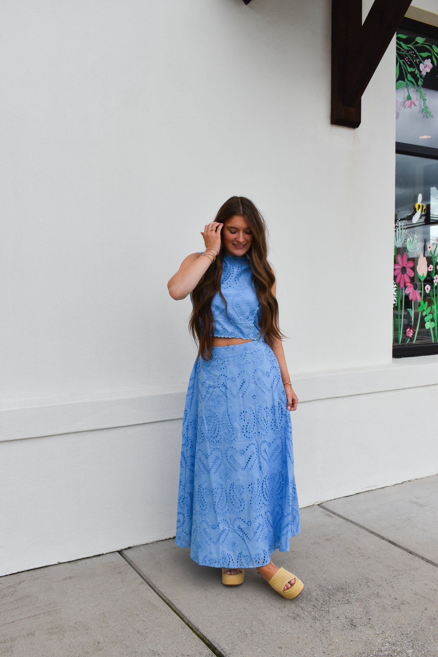 Blue Skies Eyelet Set