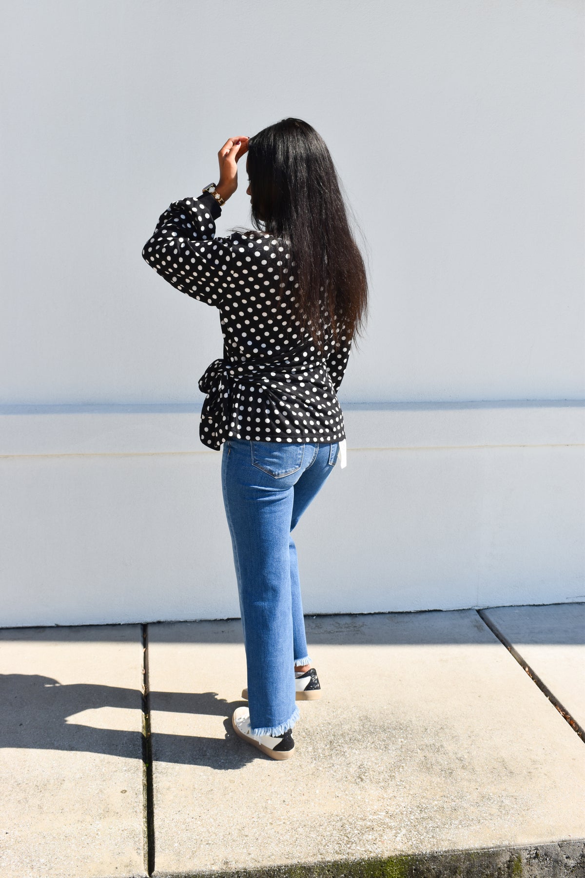 Polka Dot Tie Top