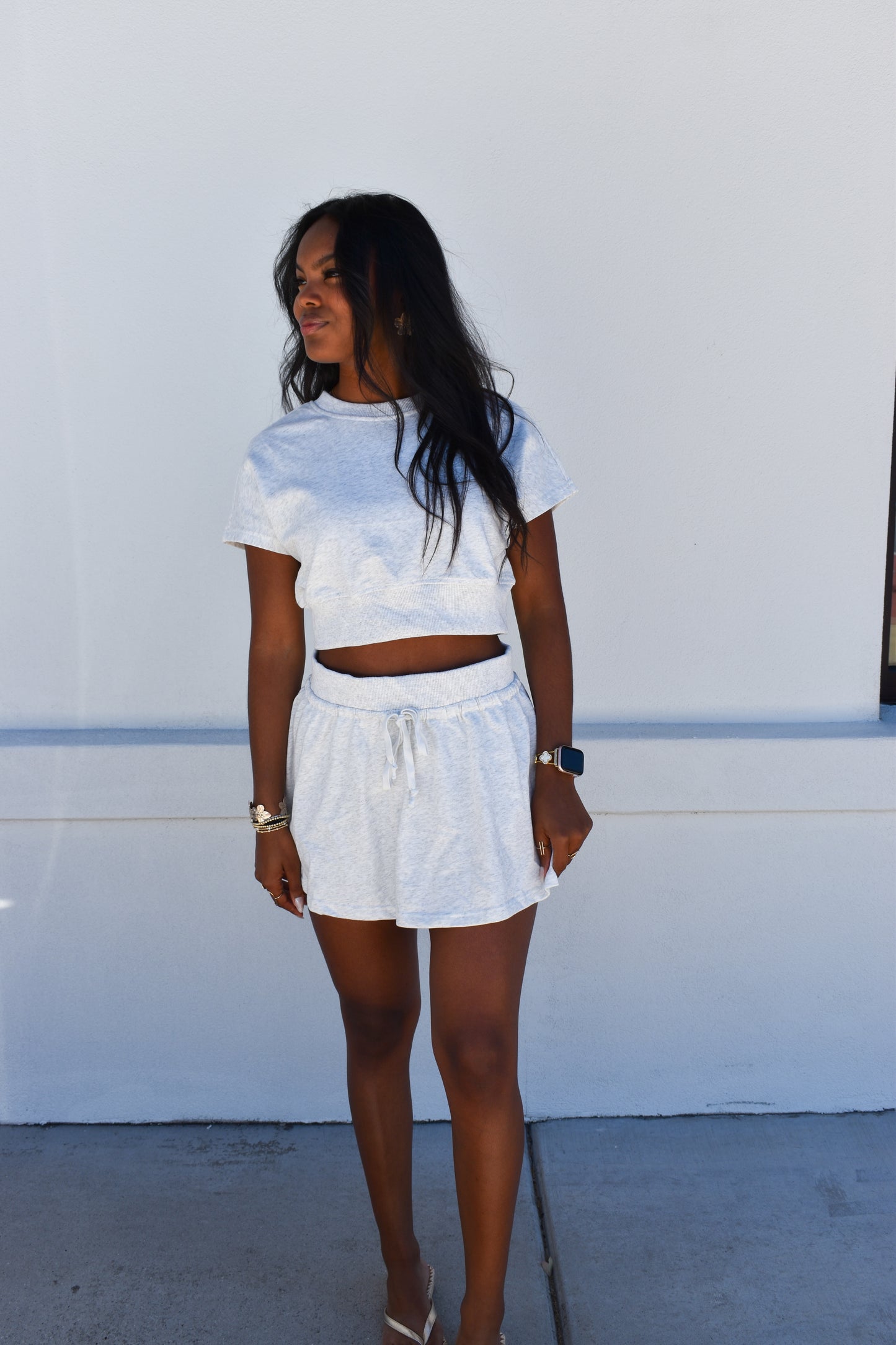 Two Piece Skort Set Casual Fit