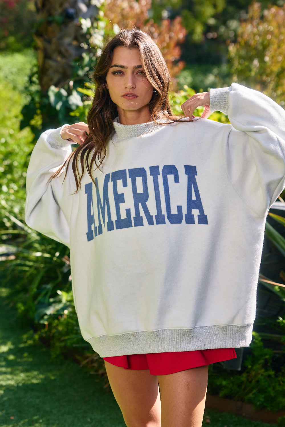 USA/America Reversible Mockneck