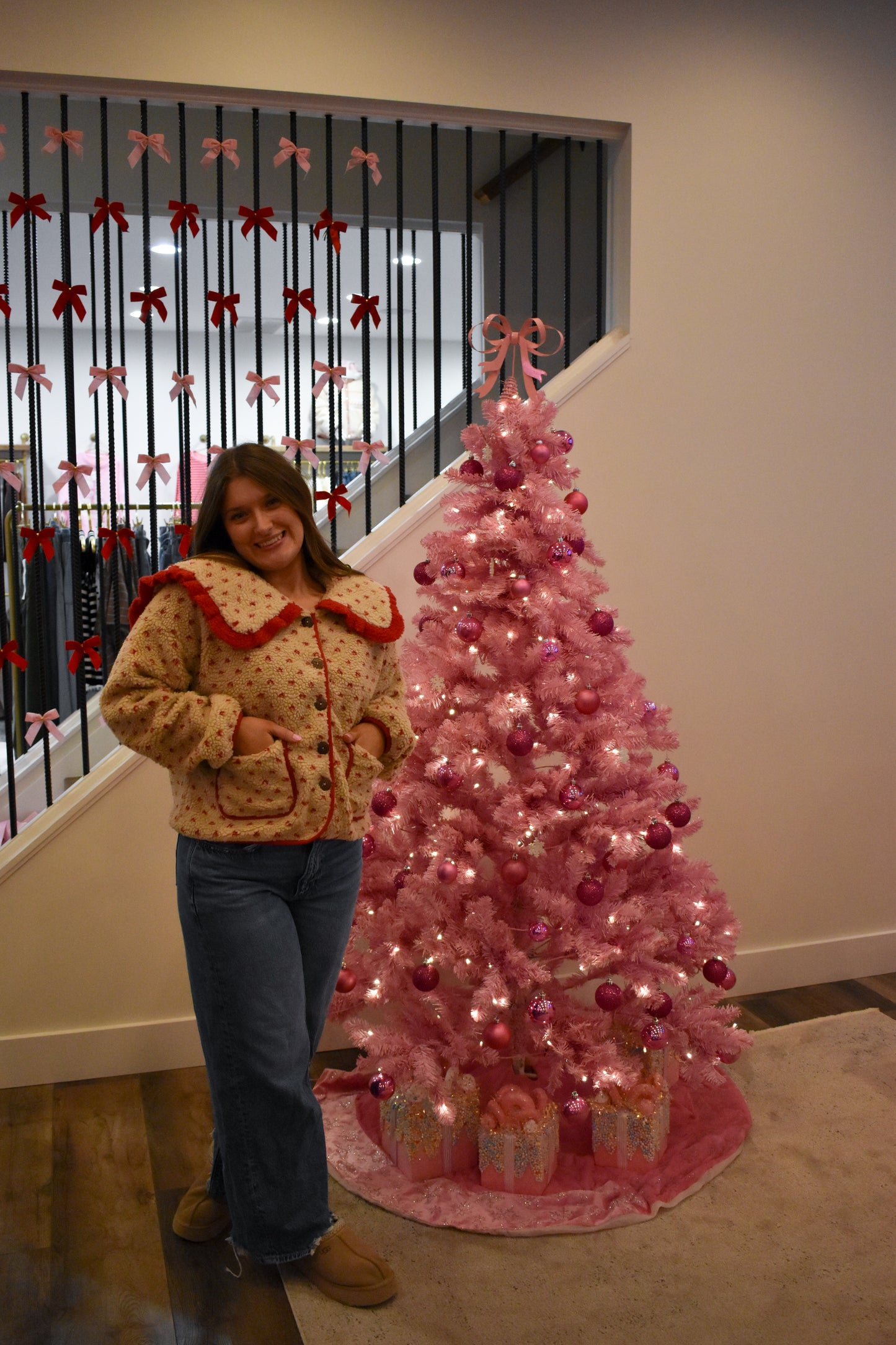 Red Heart Sherpa Jacket