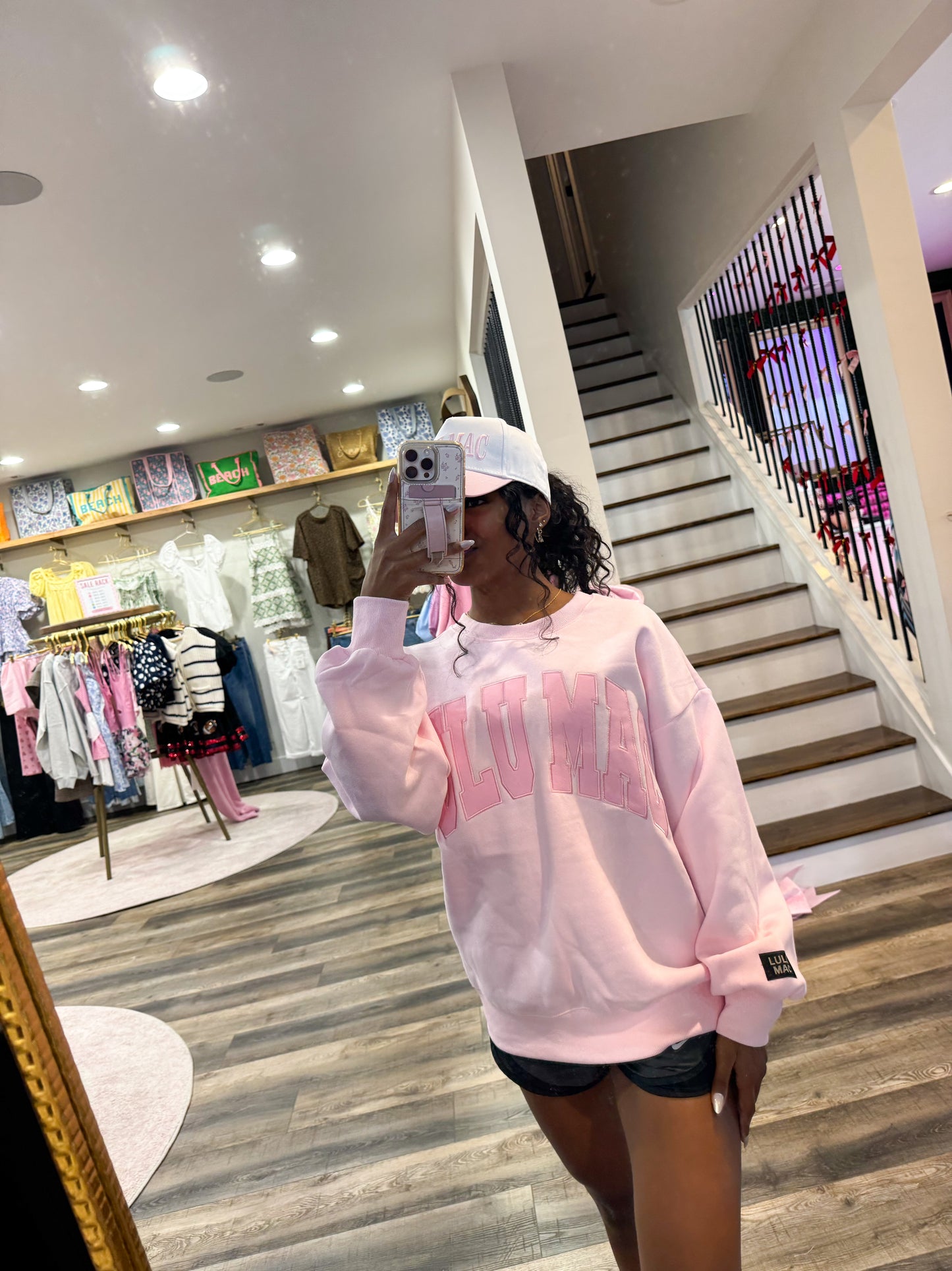 Lulu Mac Monochrome Sweatshirt: Pink