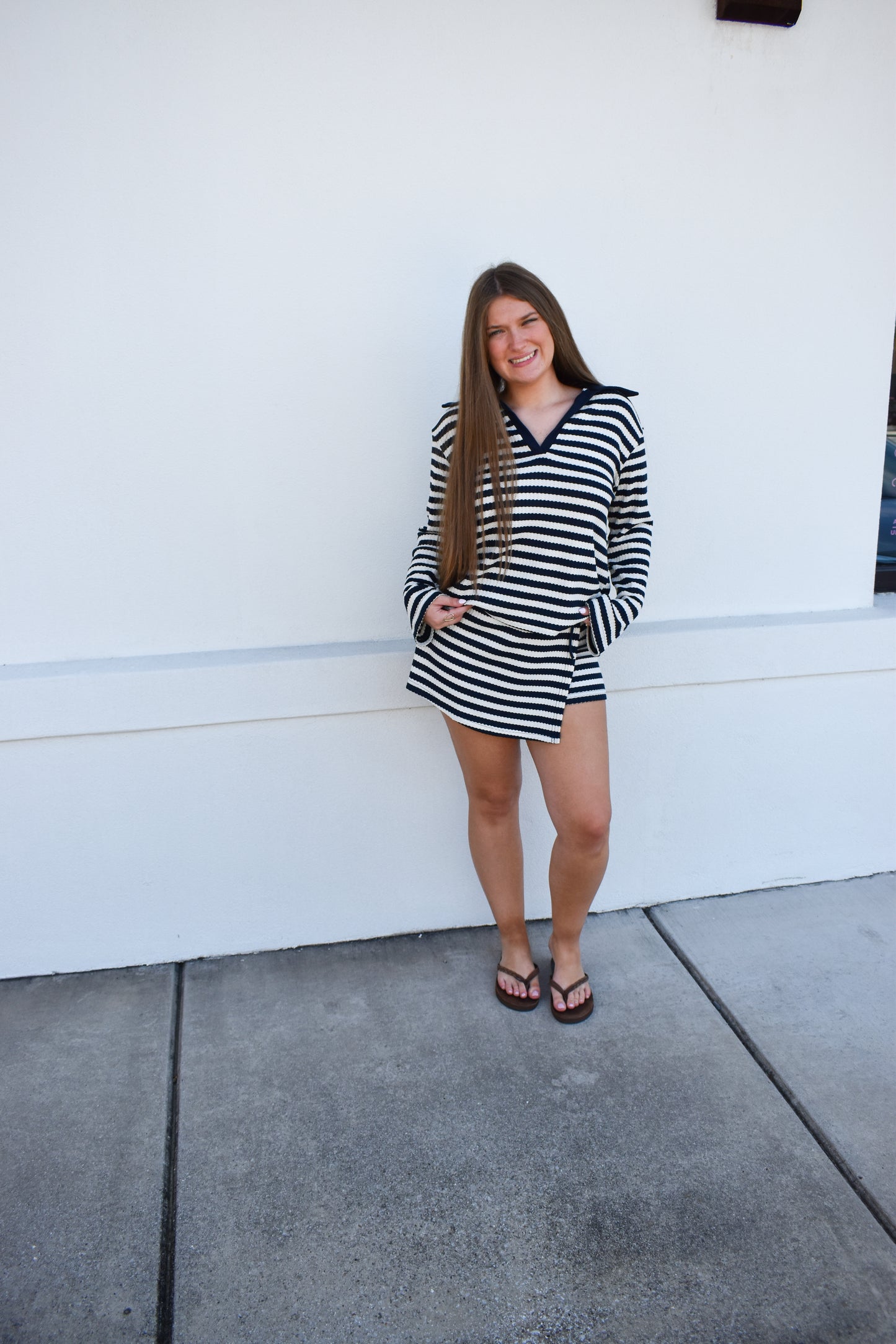 Courtney Set W/ Collared Top & Skort